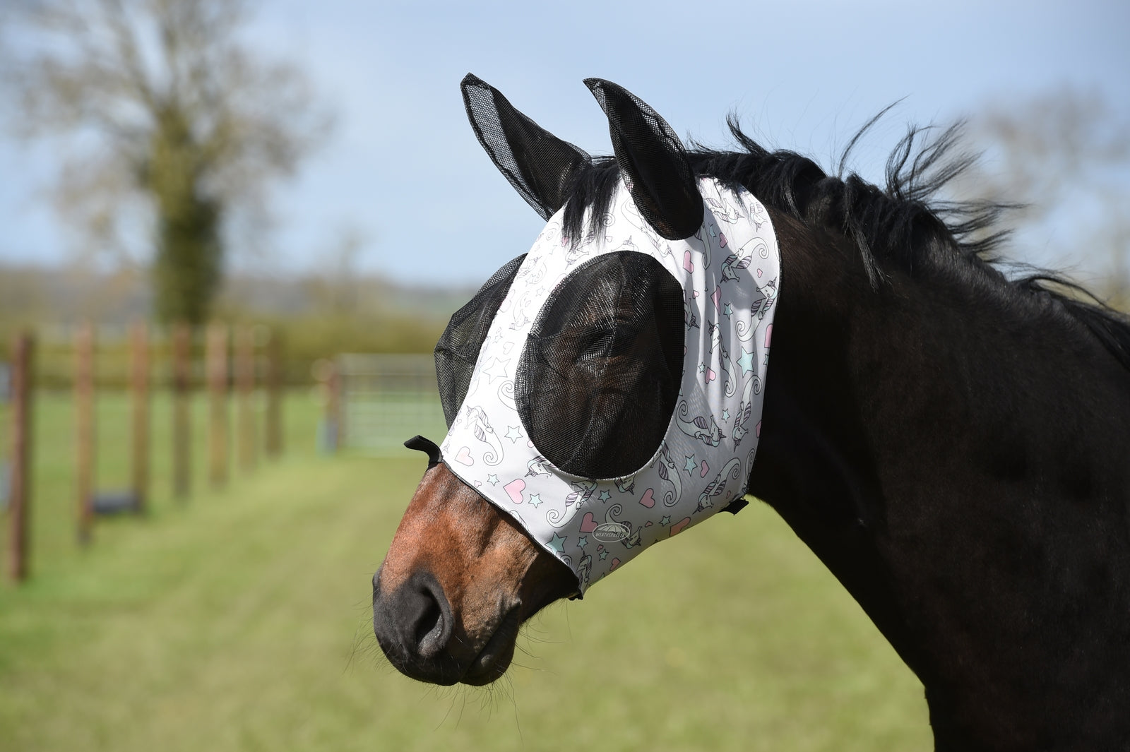 Weatherbeeta Deluxe Stretch Bug Eye Saver med öron Flugskydd