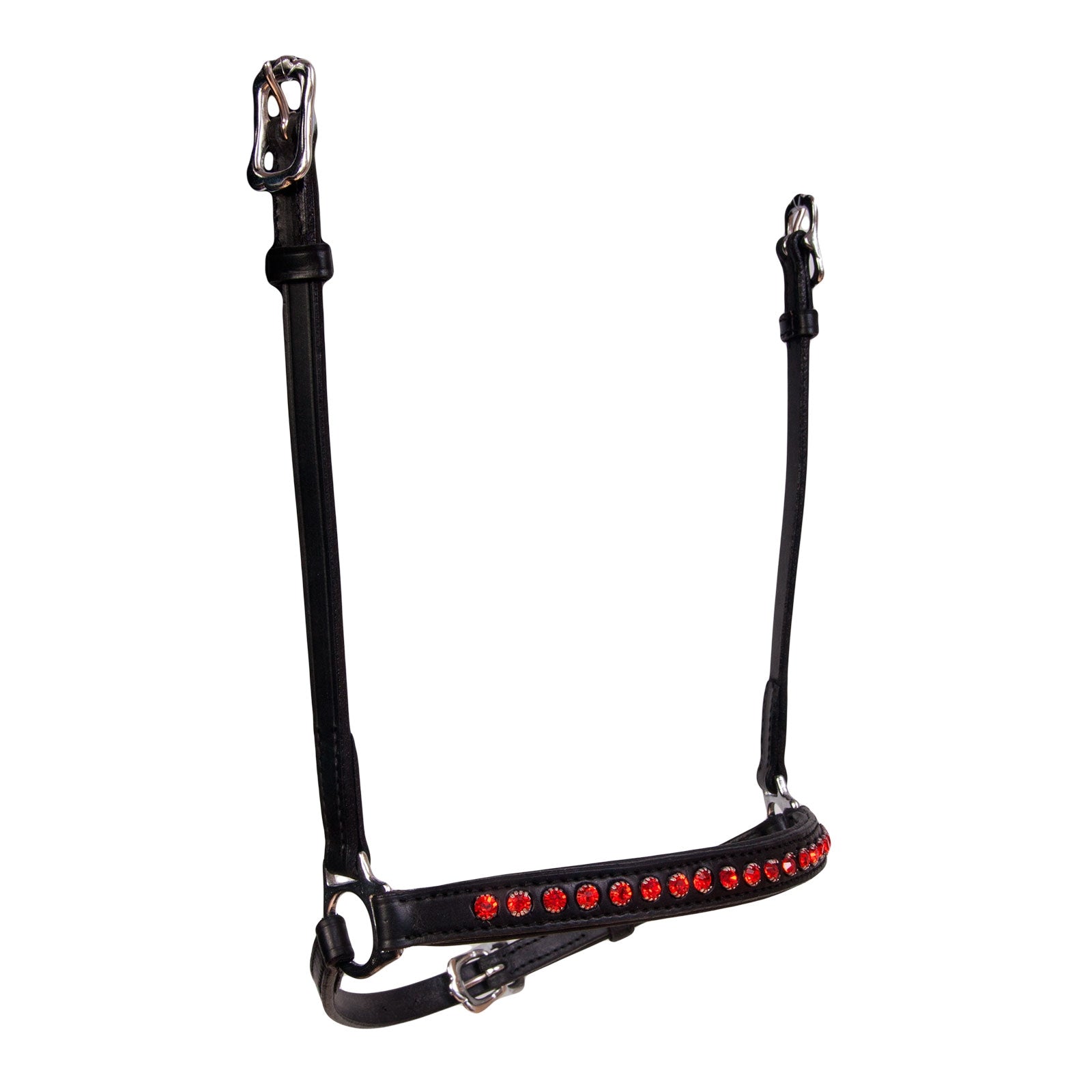 Karlslund remontnosgrimma, 1 rad kristaller Träns & Tyglar