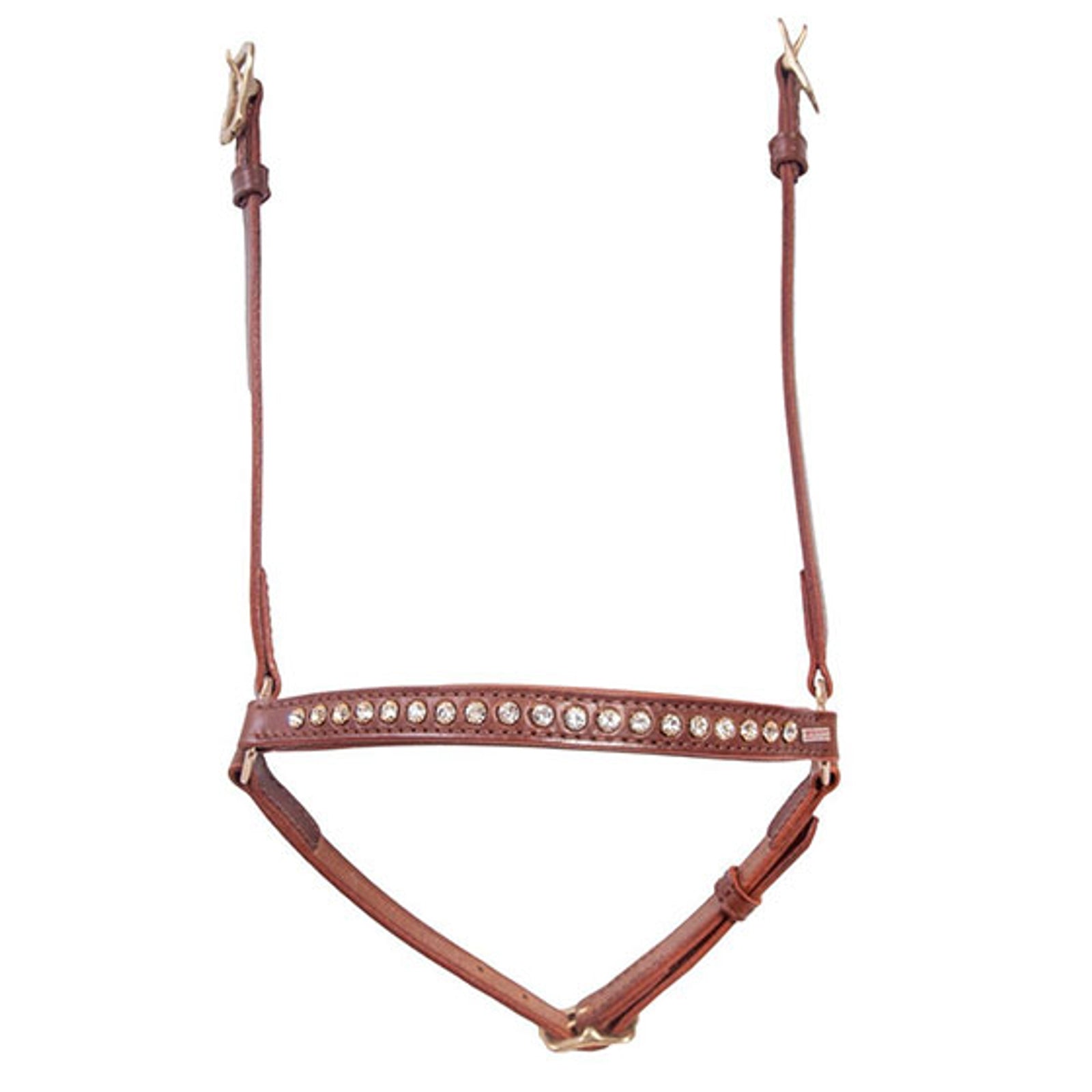 Karlslund remontnosgrimma, 1 rad kristaller Träns & Tyglar