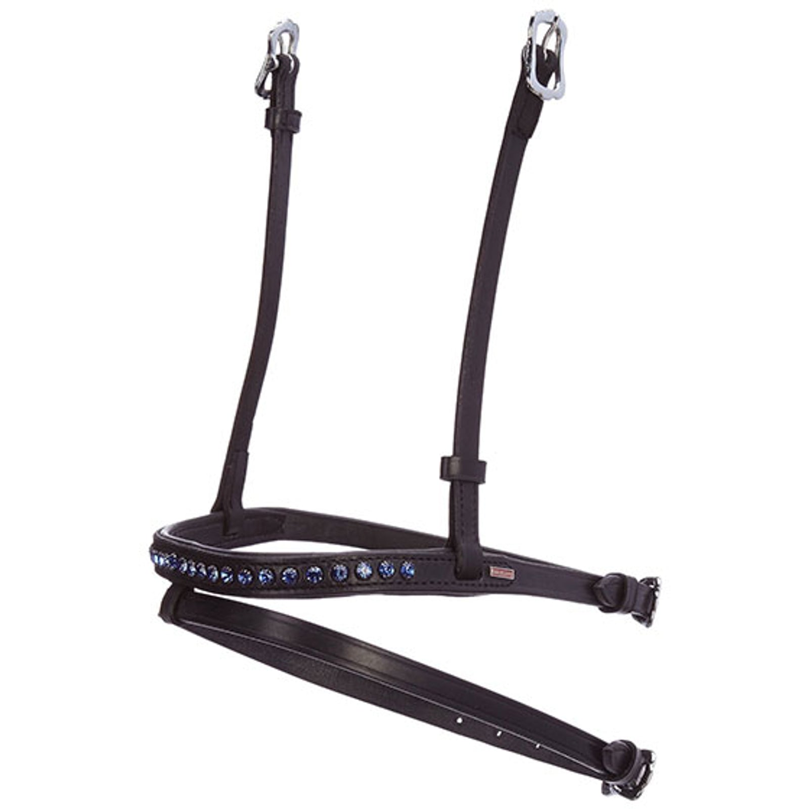 Karlslund kombinerad nosgrimma, 1 rad kristaller Träns & Tyglar