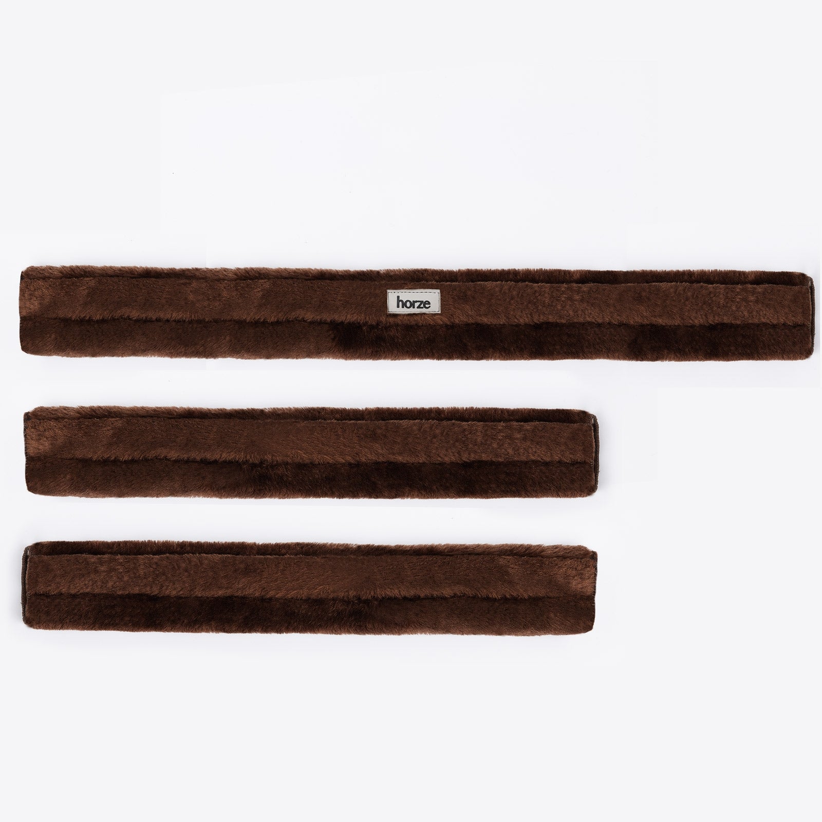 Horze Narvik Faux Fur Breast Plate Set (3pcs.) Bridles & Reins