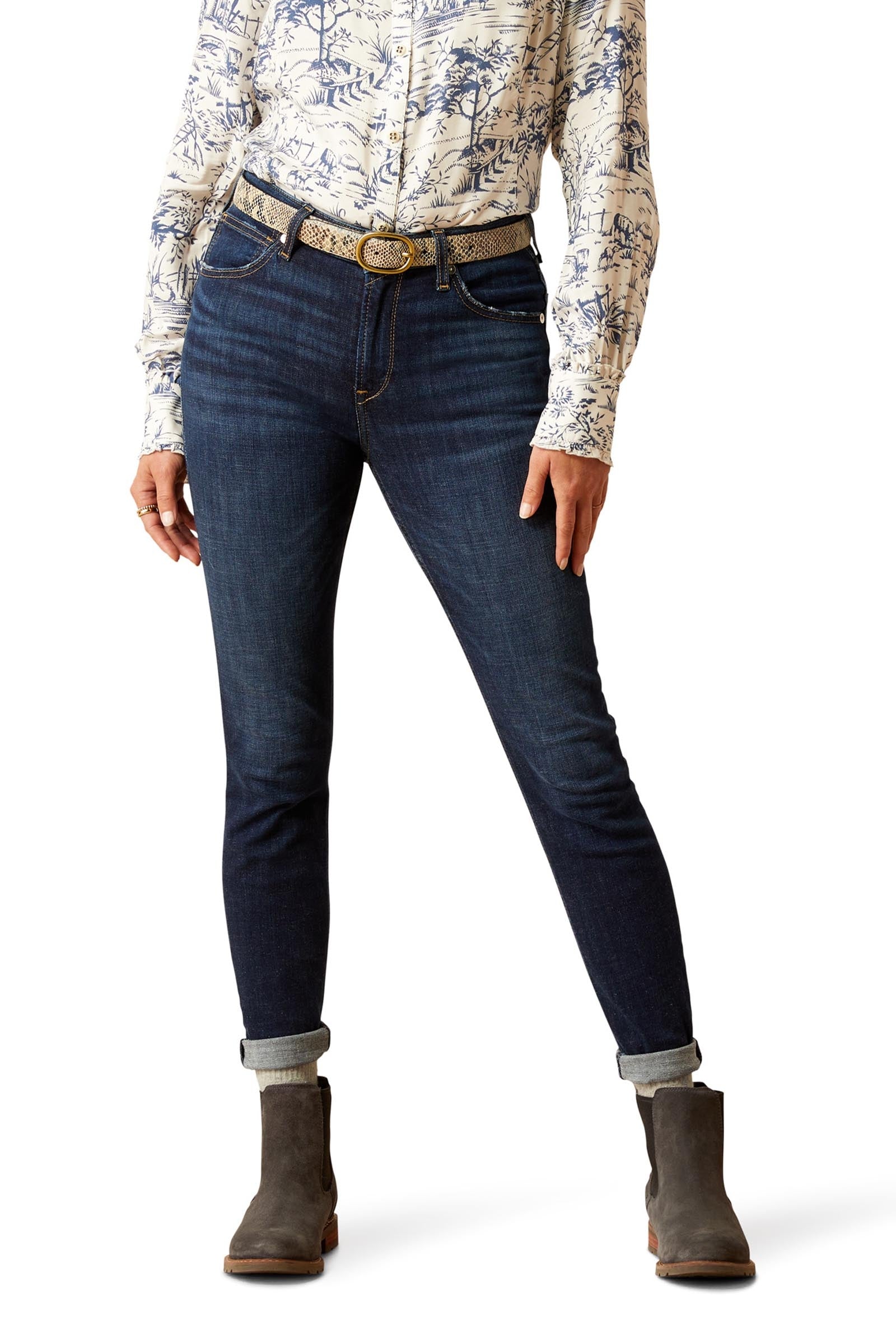 Ariat High Rise Bridle Women's Skinny Jeans Womens Breeches