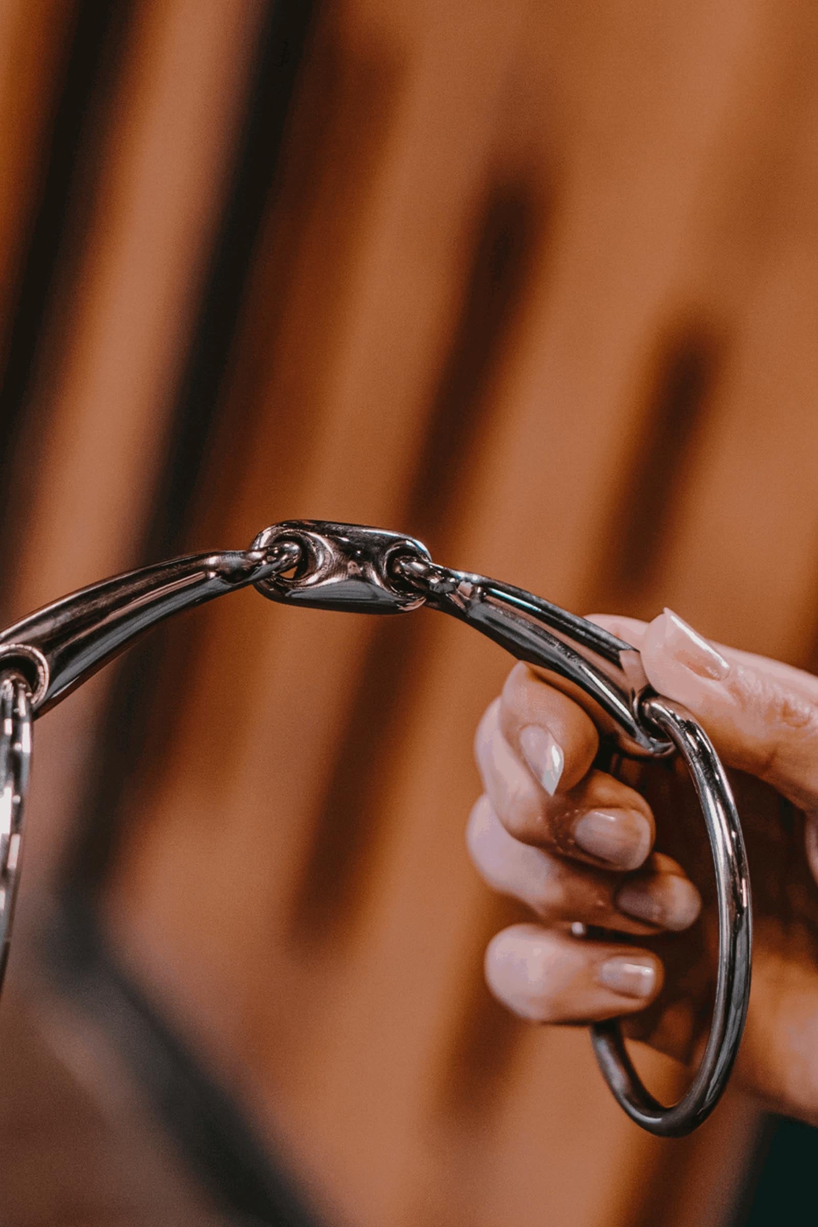 Sprenger Max-Control Loose Ring Snaffle Bit St. St., Locking Mechanism, Double Jt. Horse Bits