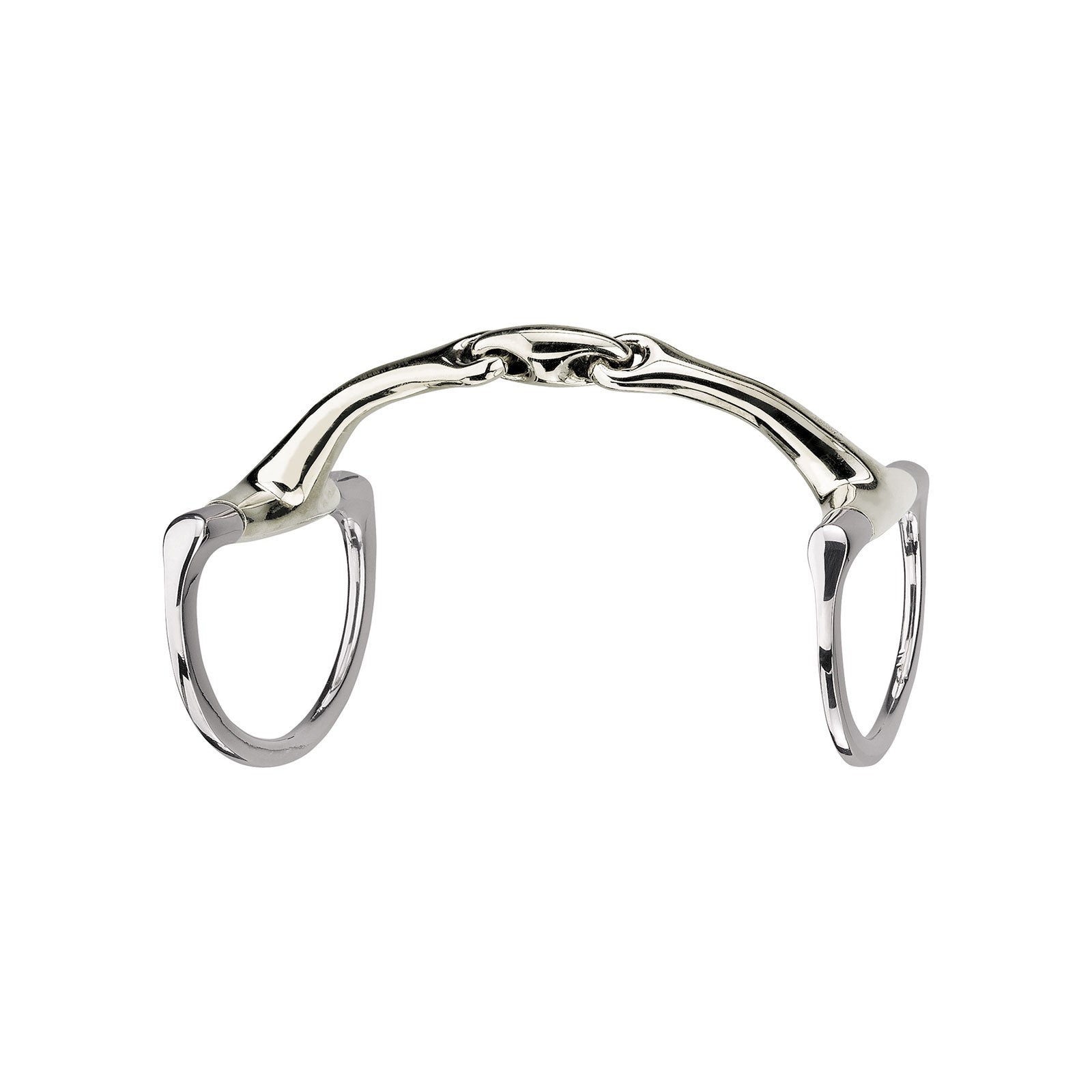 Sprenger Dynamic RS Sensogan D-Ring Eggbutt Bit, Double Jt. 14 mm Horse Bits