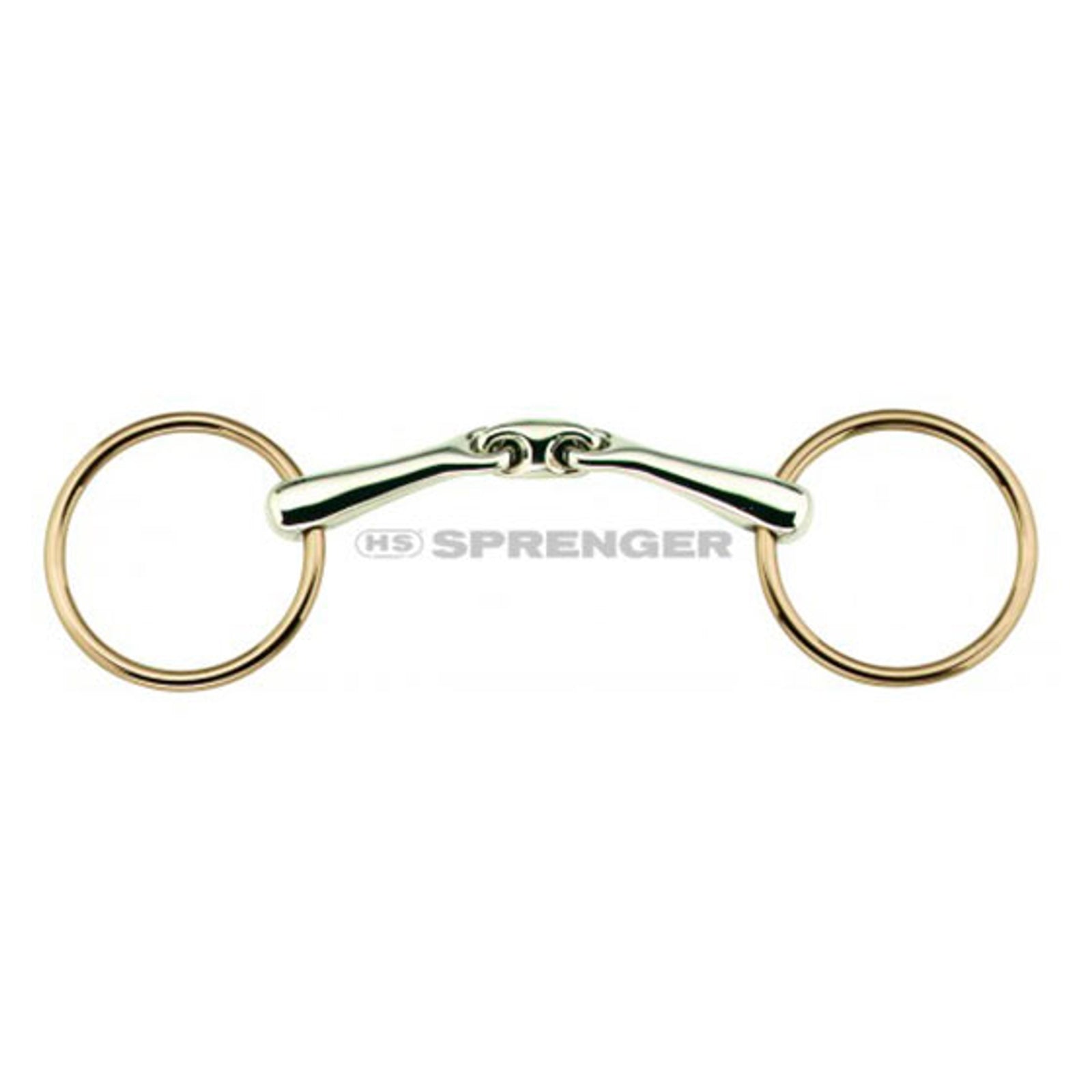 Sprenger KK ULTRA Sensogan/Aurigan Loose Ring Snaffle, Double Jt., 21 mm Bett