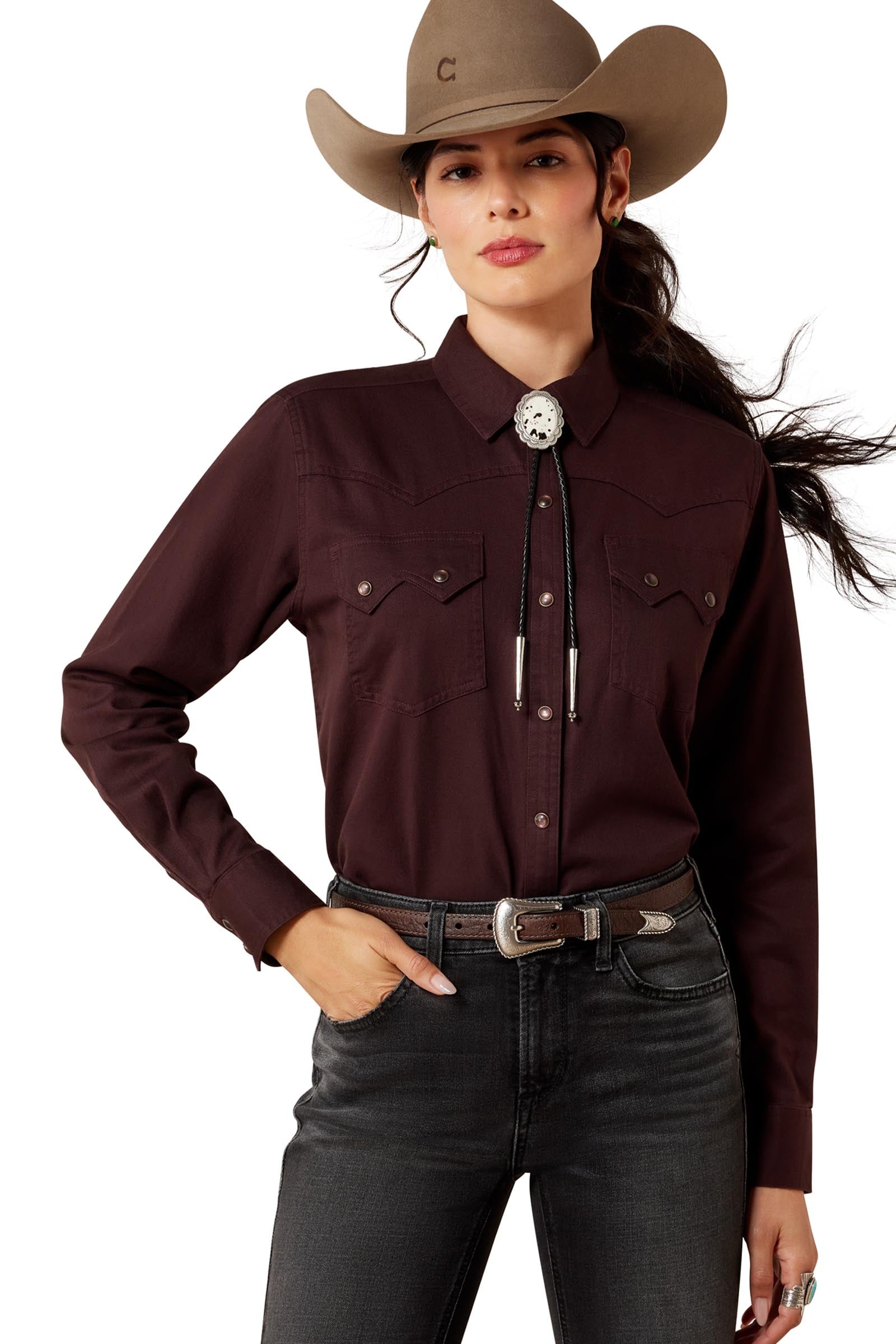 Ariat Womens Earthbound Western Snap Shirt Women’s Riding Clothing