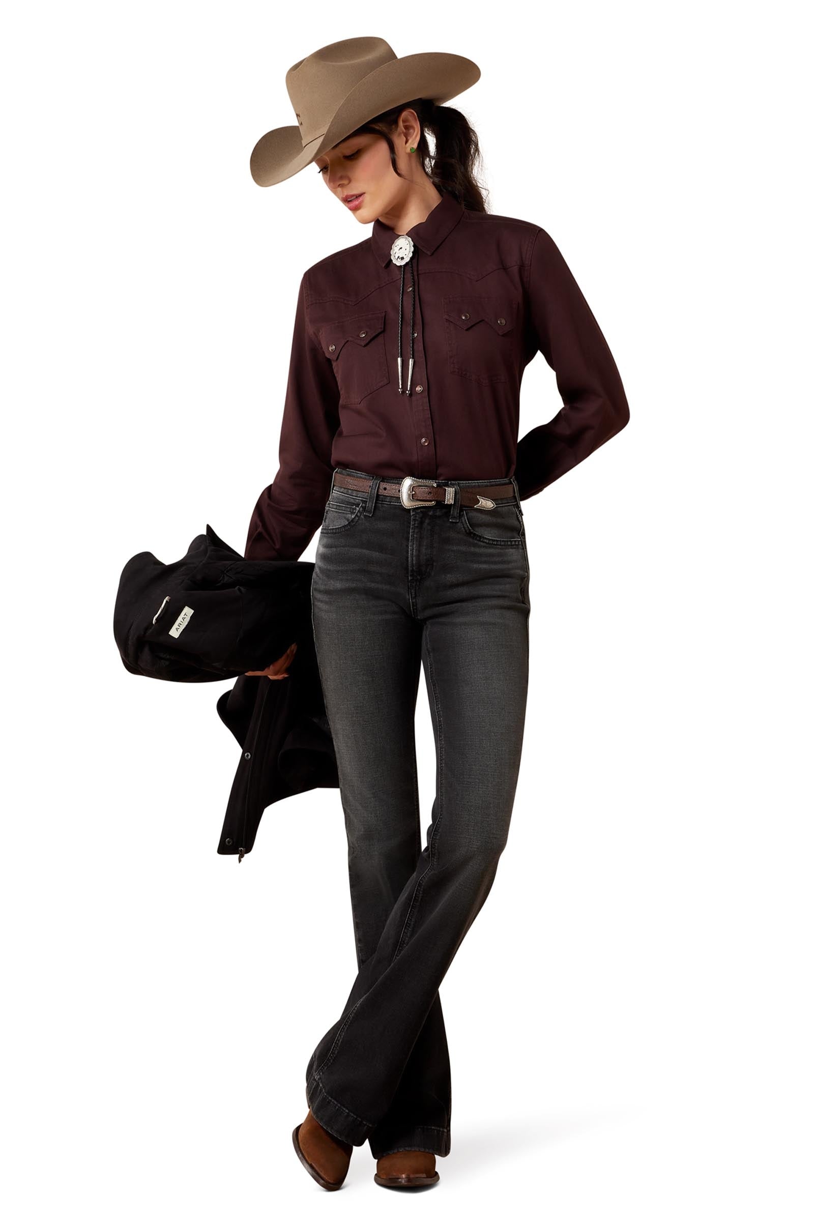 Ariat Womens Earthbound Western Snap Shirt Women’s Riding Clothing