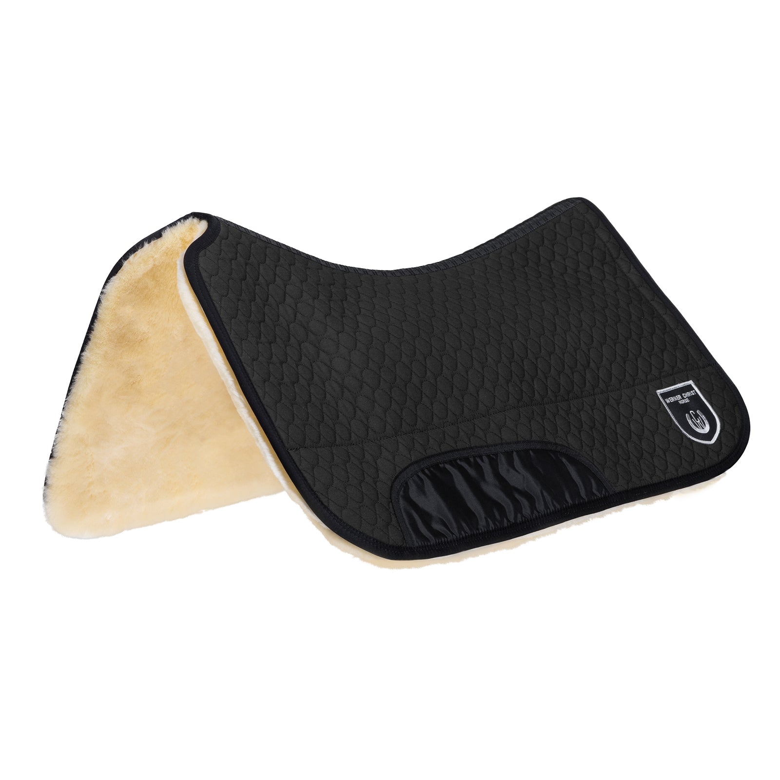 Christ Western sadelpad, utan kardborreknäppning, ullhöjd 20 mm Schabrak