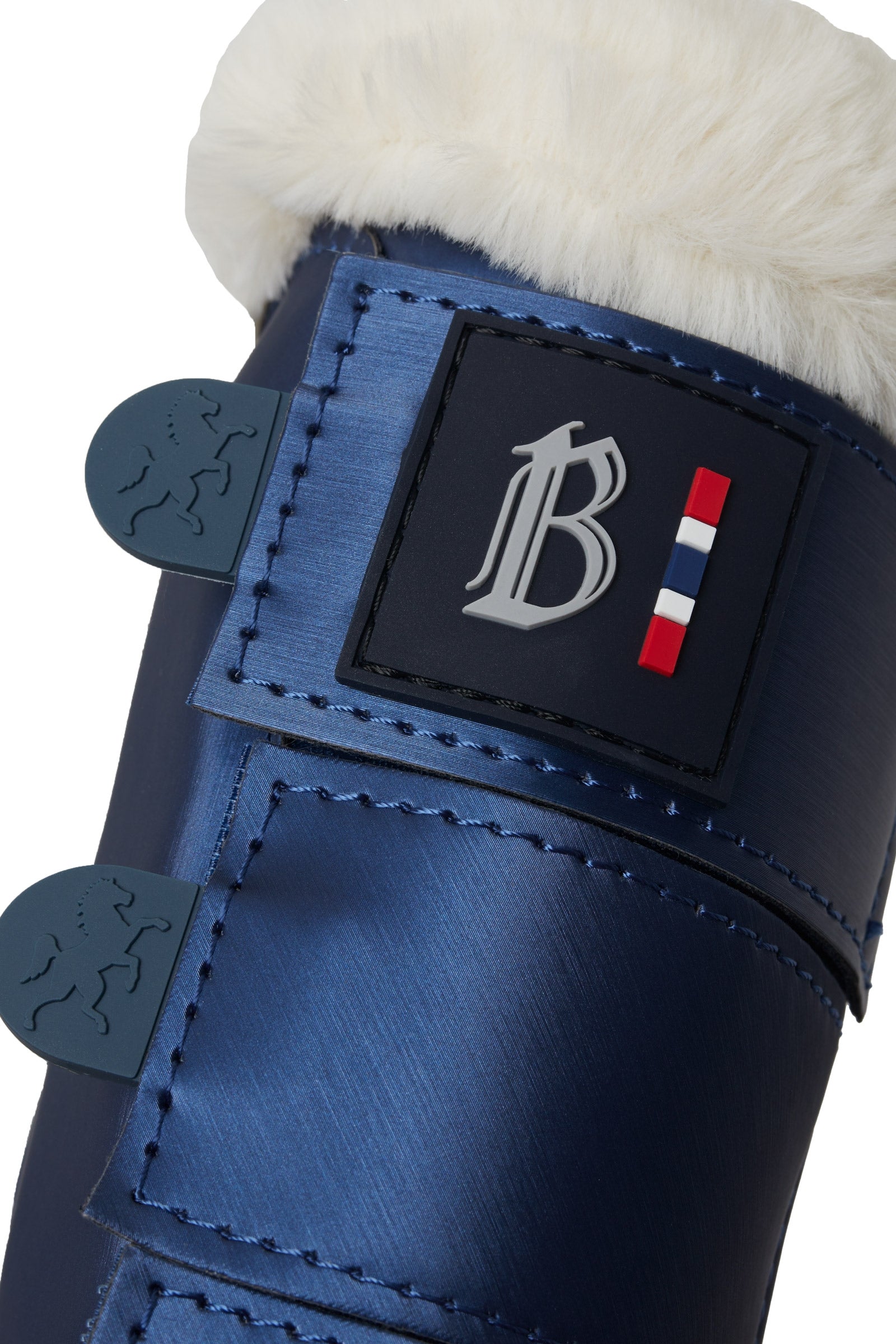 B Vertigo Drew Brushing Boots wit Faux Fur Lining Leg Protection & Hoof Protection for Horses