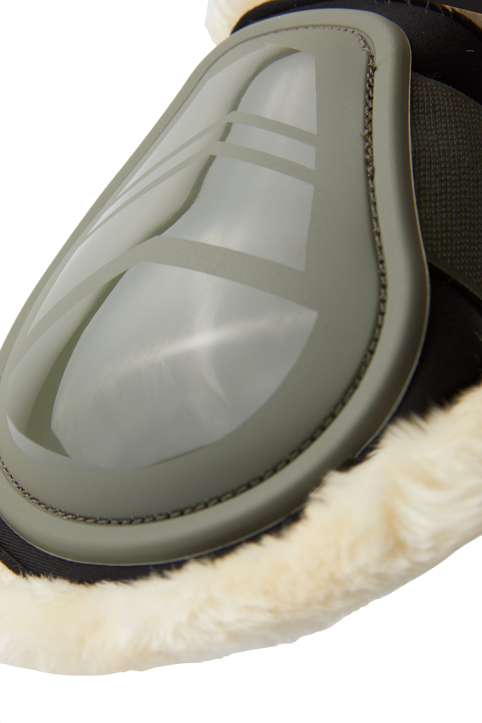 Horze Caliber Fetlock Boots with Faux Fur Lining Leg Protection & Hoof Protection for Horses