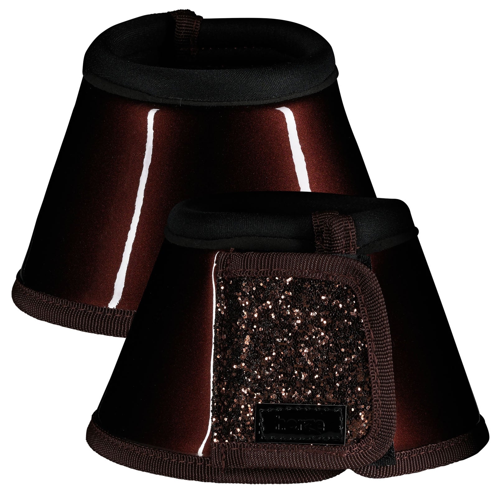 Horze Bell Boots with Glitter Leg Protection & Hoof Protection for Horses