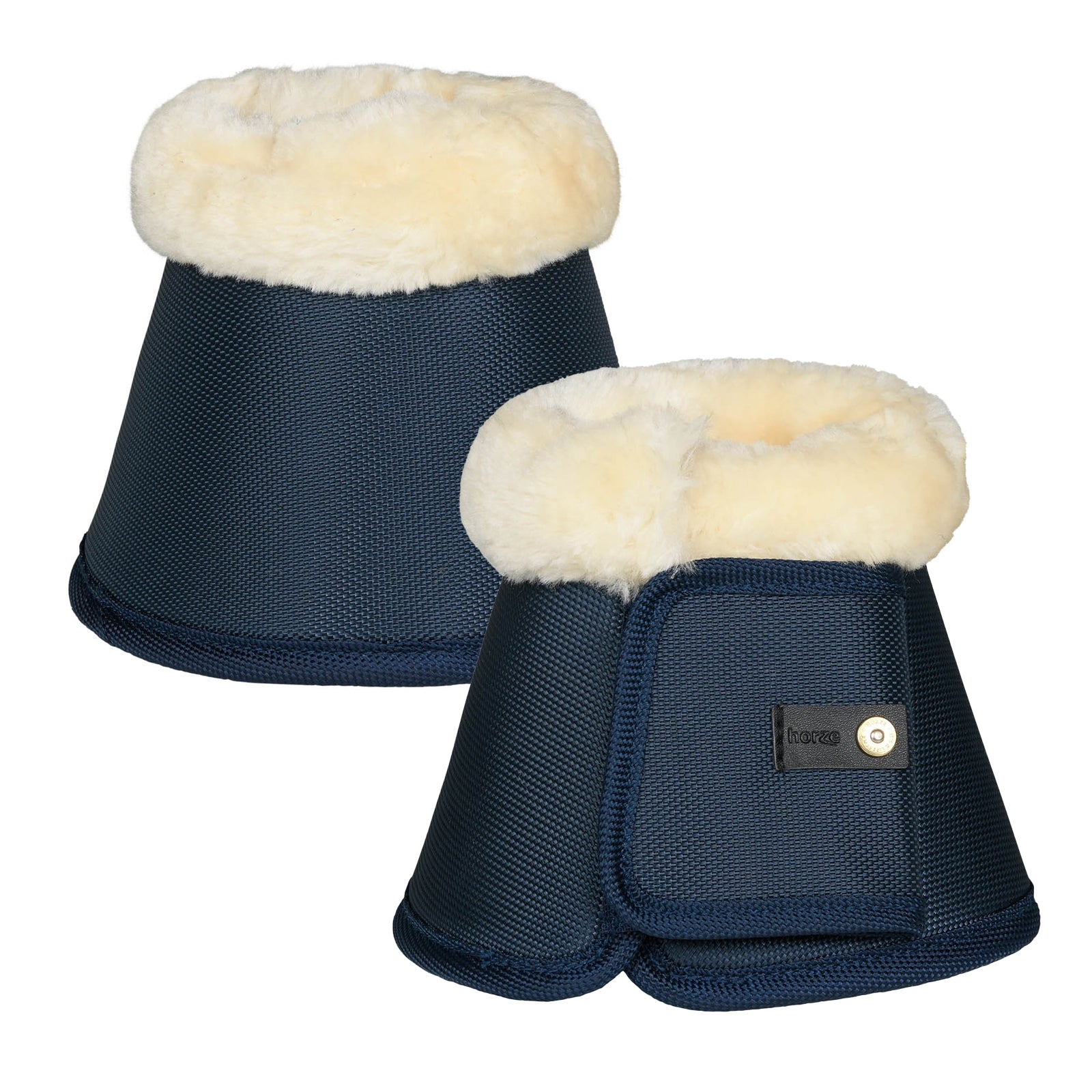 Horze Lincoln Bellboots with Fur Leg Protection & Hoof Protection for Horses