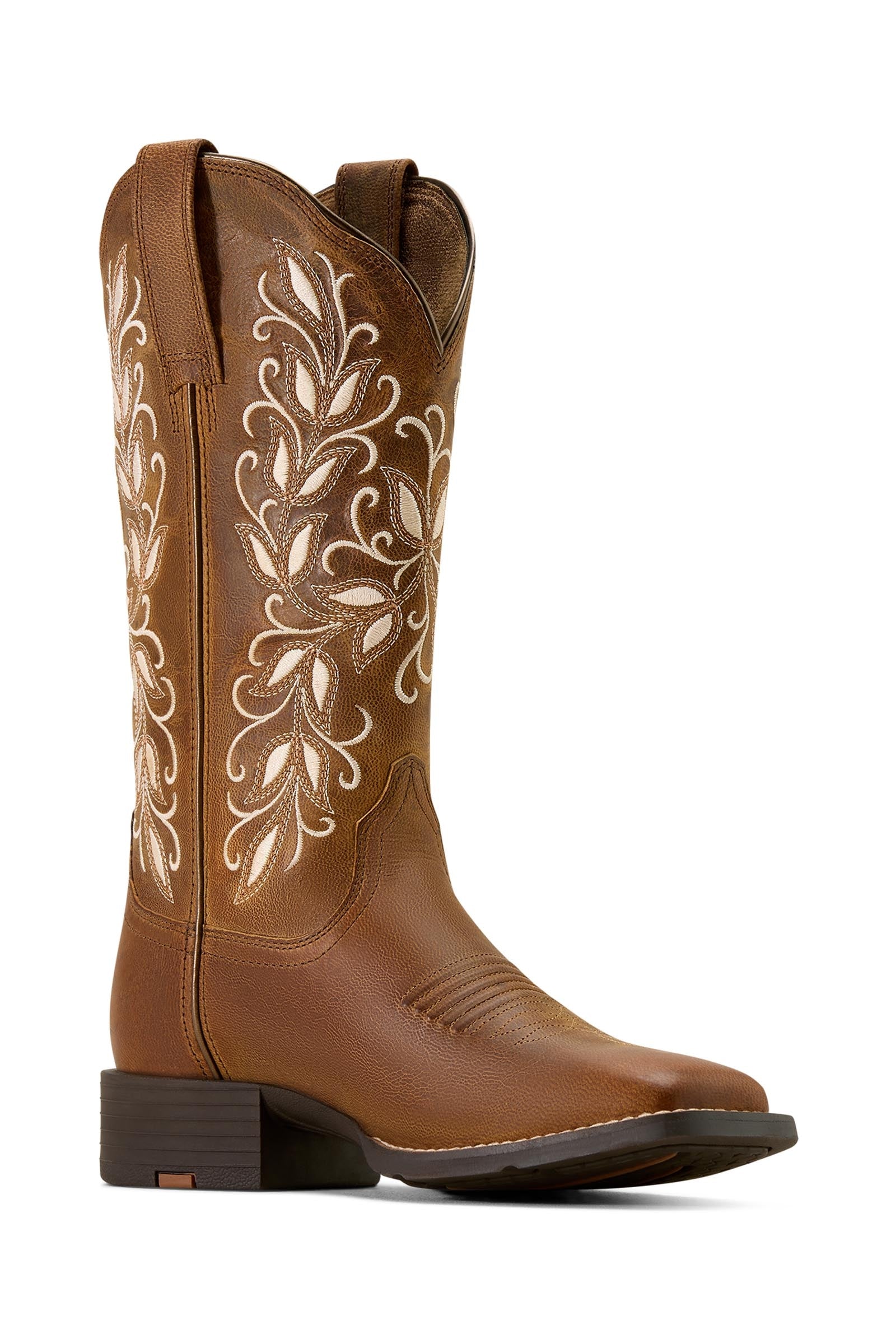 Ariat Women's Round Up Holly Wide Square Toe Western Boots Stövlar & Chaps