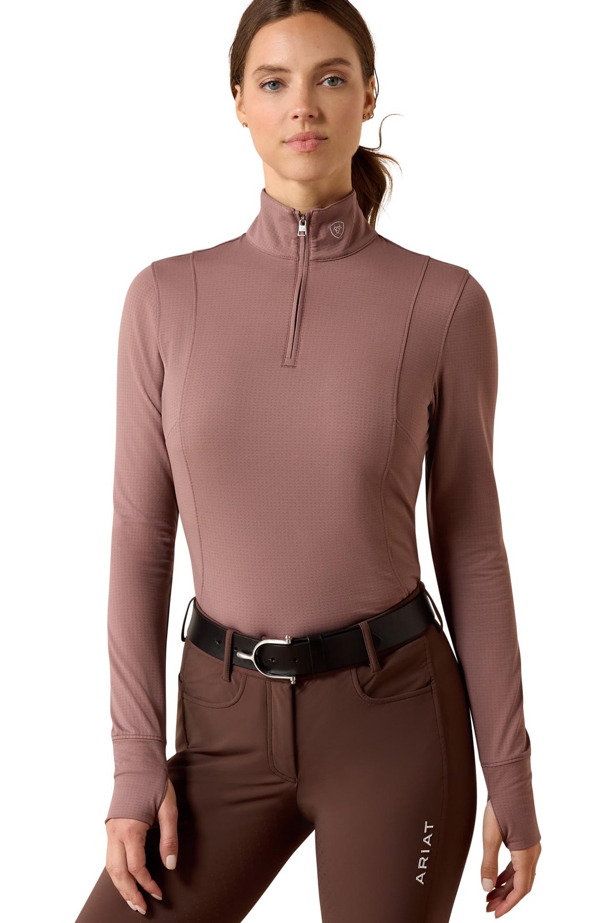 Ariat Dam Gridwork 2.0 baselayer med 1/4-dragkedja Damridkläder