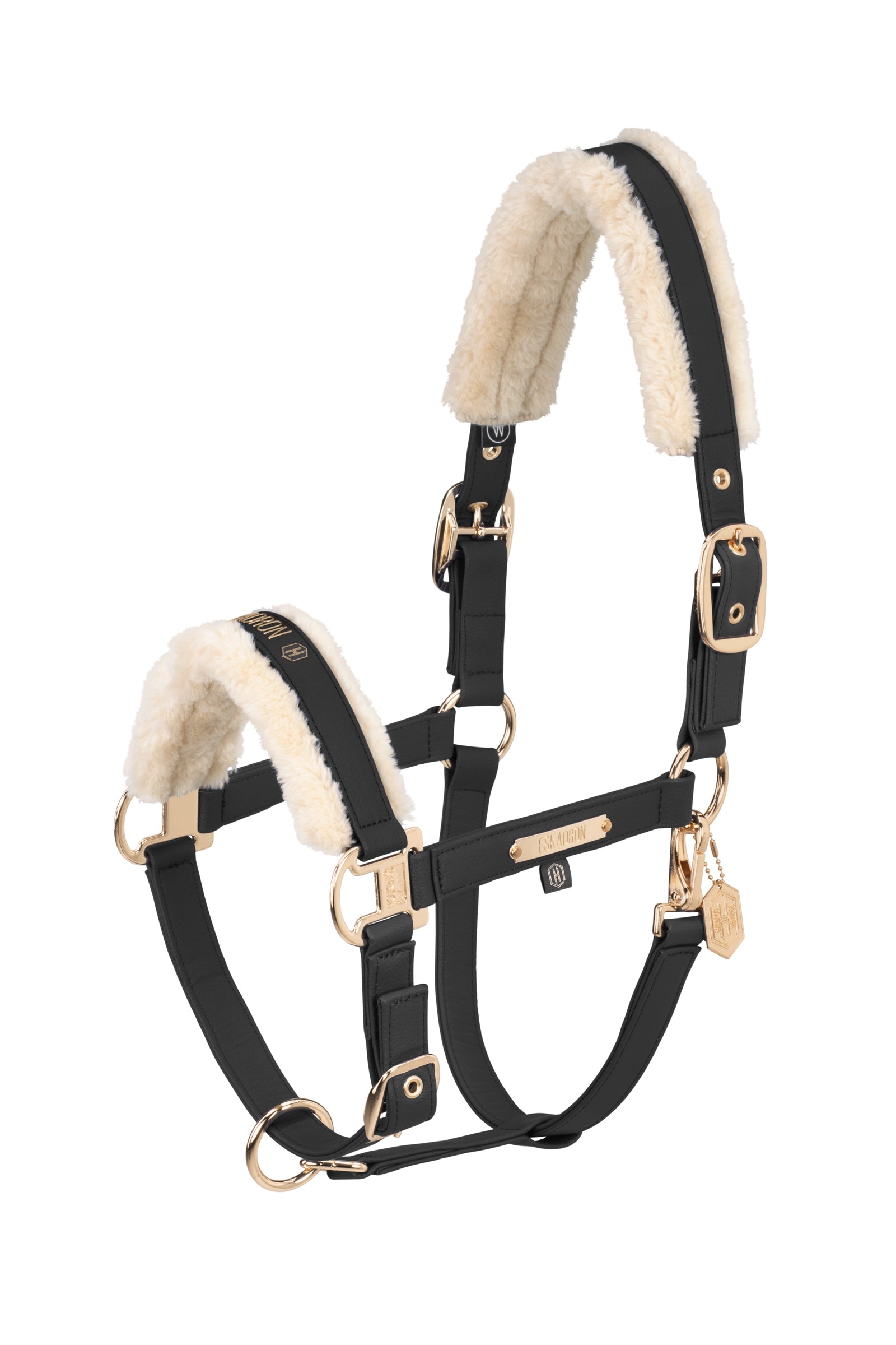 Eskadron Heritage AW24 Konstläder Grimma med Double Pin och konstpäls Grimma & grimskaft