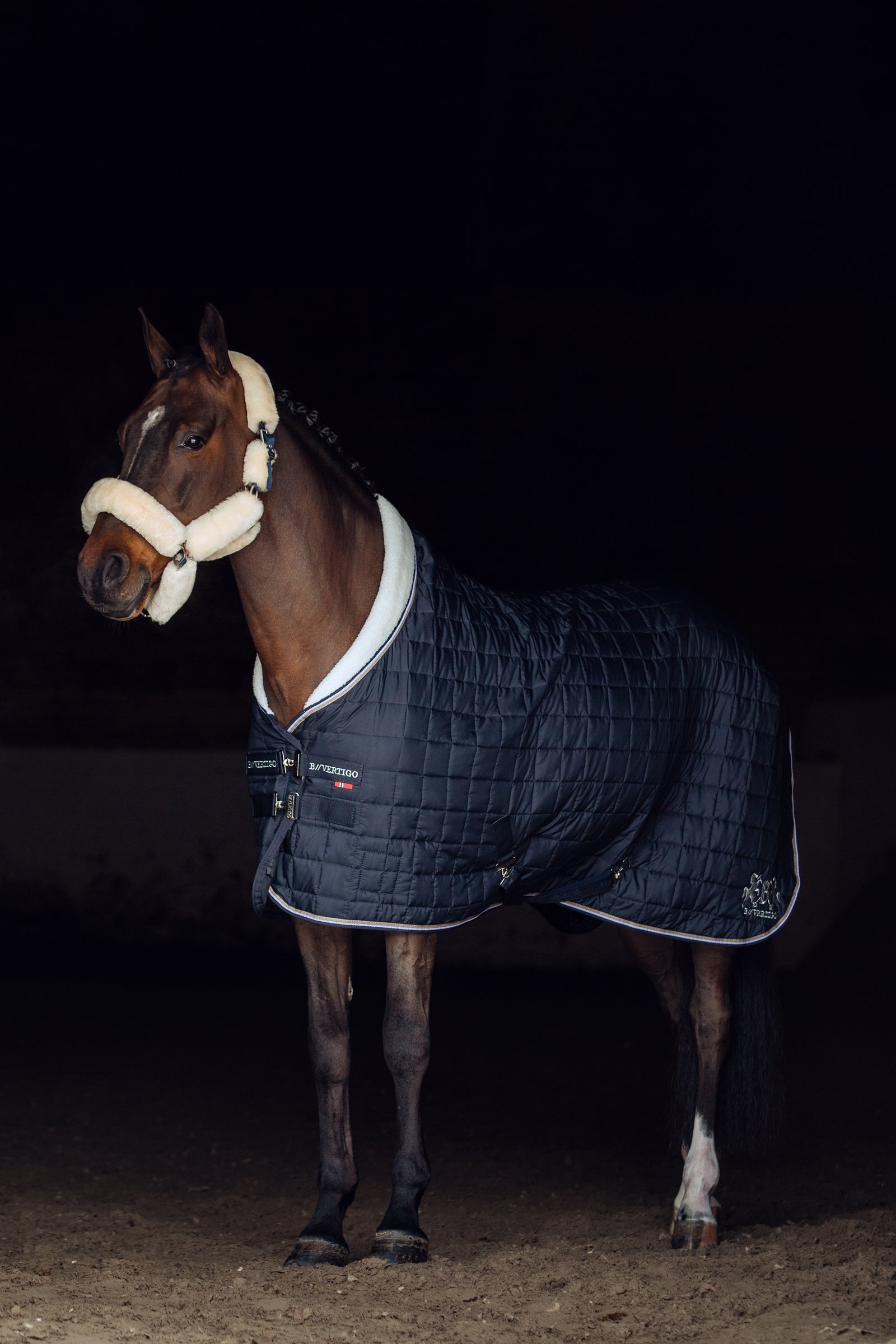 B Vertigo Alaska Halter with Faux Fur Halters & Leads