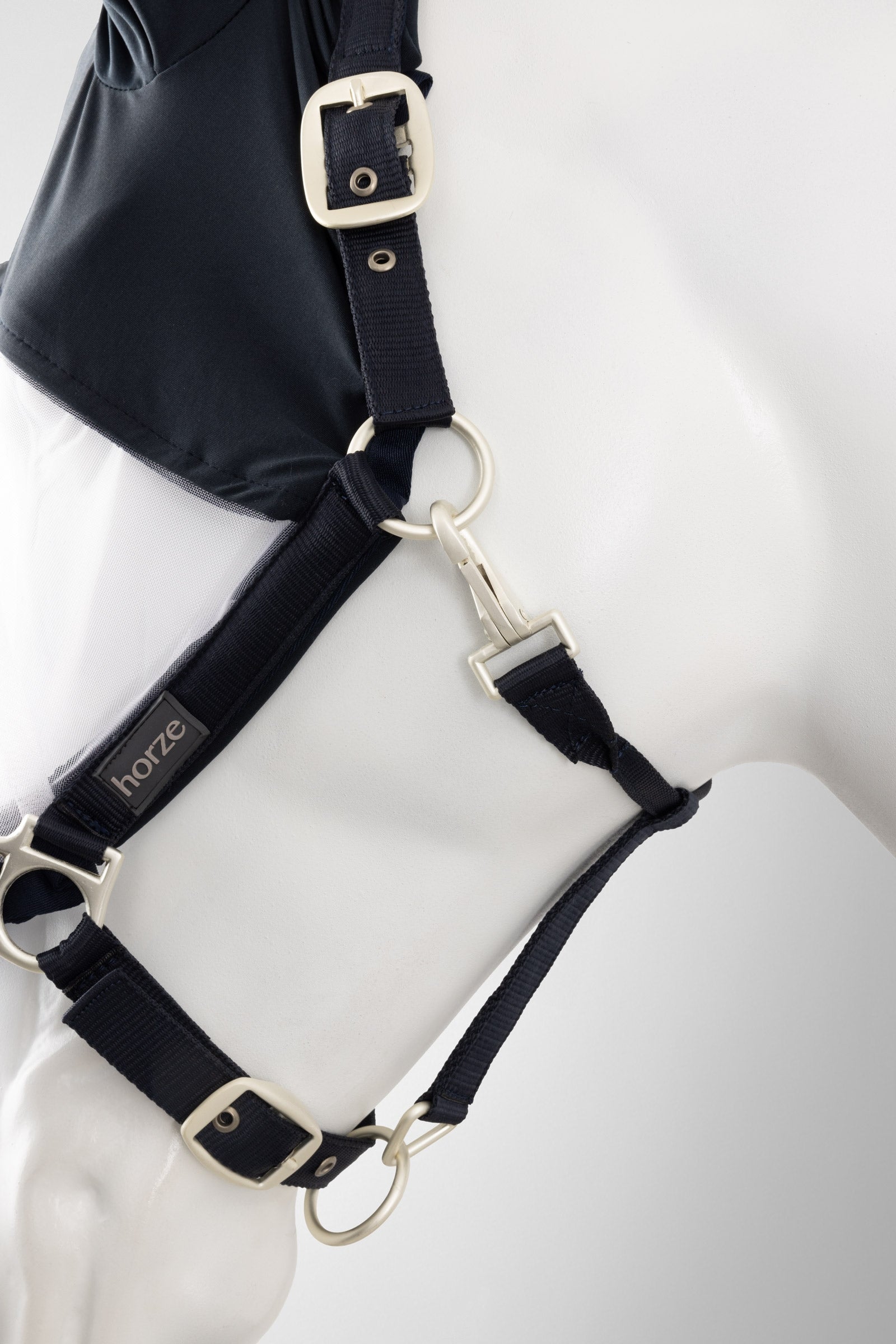 Horze Paso Fino Halter With Fly Mask Antifly Protection for Horses