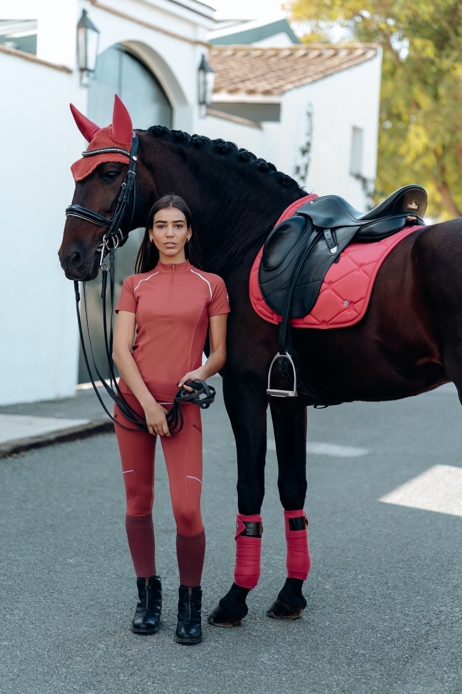 B Vertigo Laurel Ear Net Saddle Pads