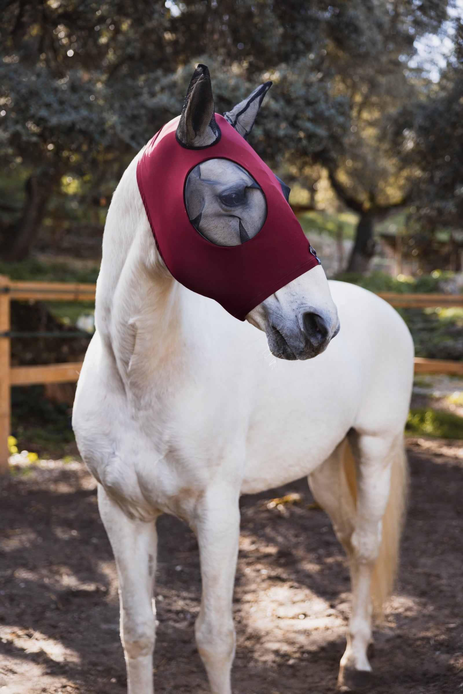 Horze Elastic Pull-On Fly Mask Antifly Protection for Horses