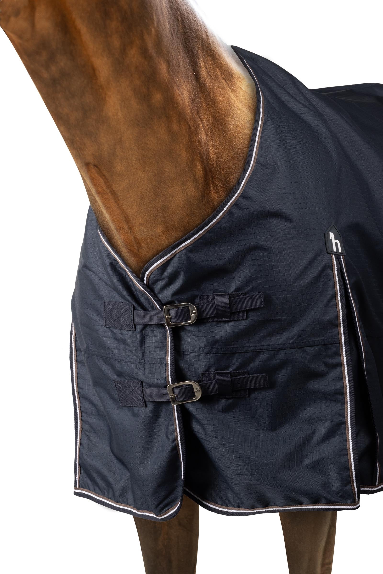 Horze Glasgow Turnout Rug with Fleece Lining and Reflective Accents, 0g Horse Rugs