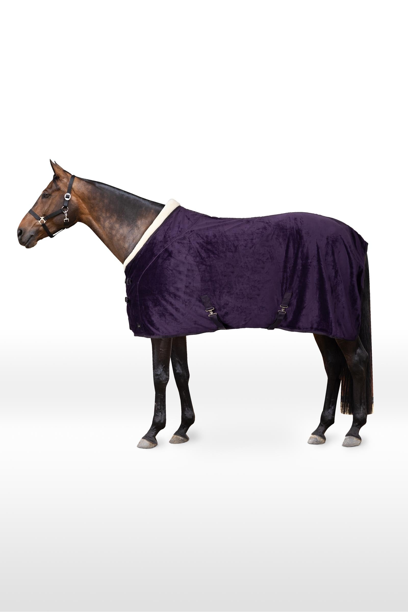 Horze Lincoln Fleece Rug with Fur Collar Horse Rugs
