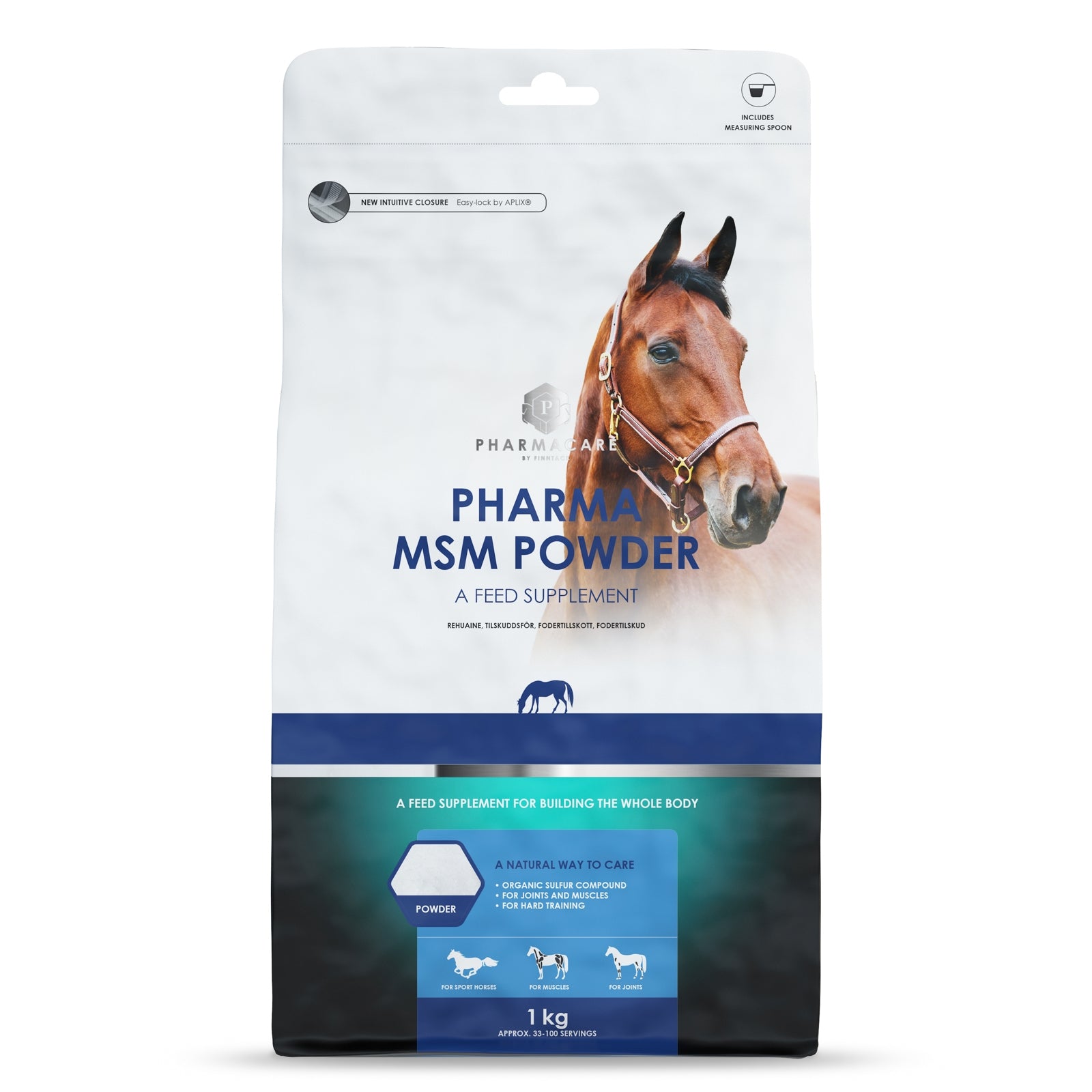 Pharmacare Pharma MSM Powder, 1 kg Horse Feed & Nutrition