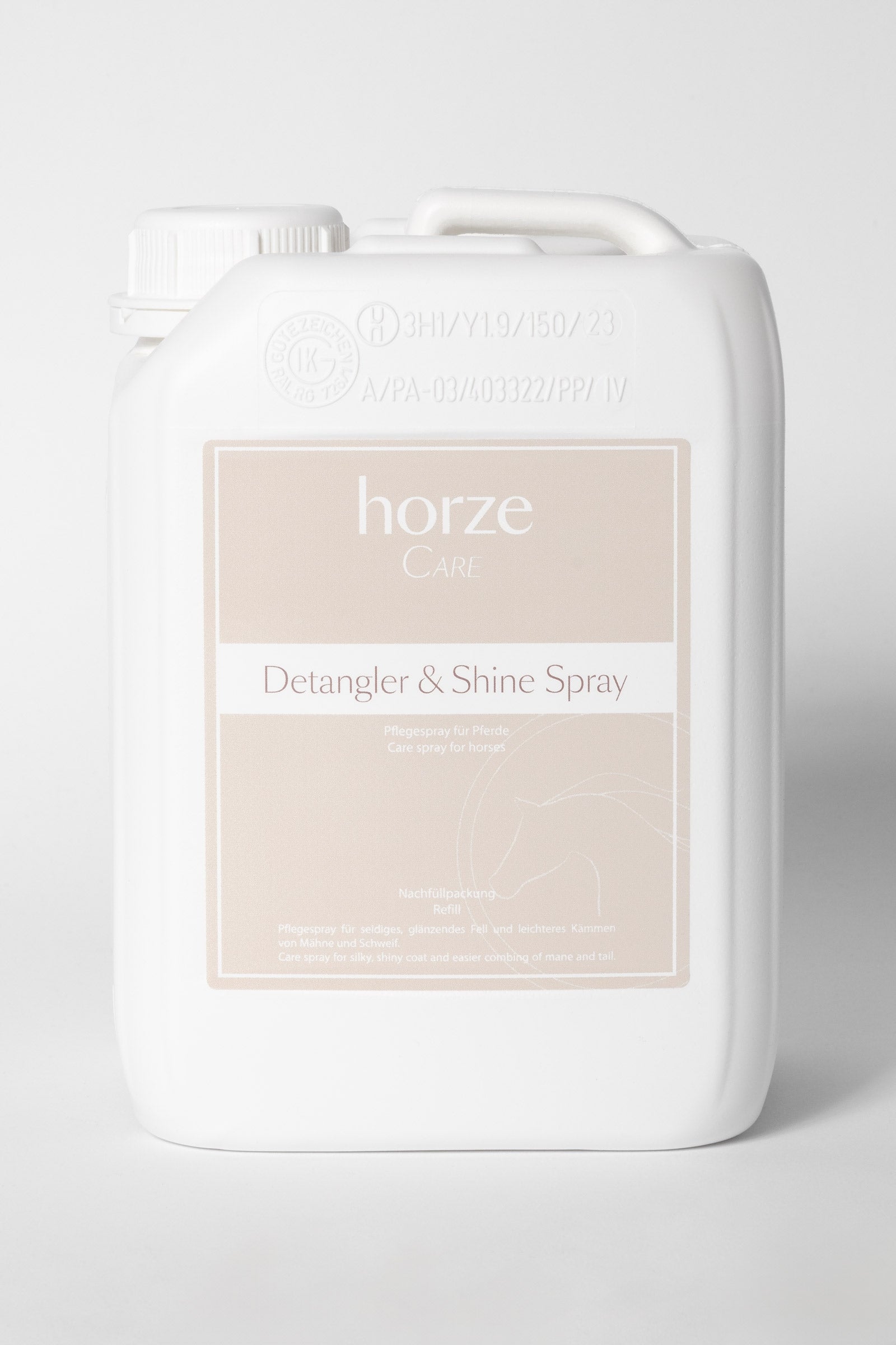 Horze Detangler & Shine Spray Refill, 2,5l Hälsovård