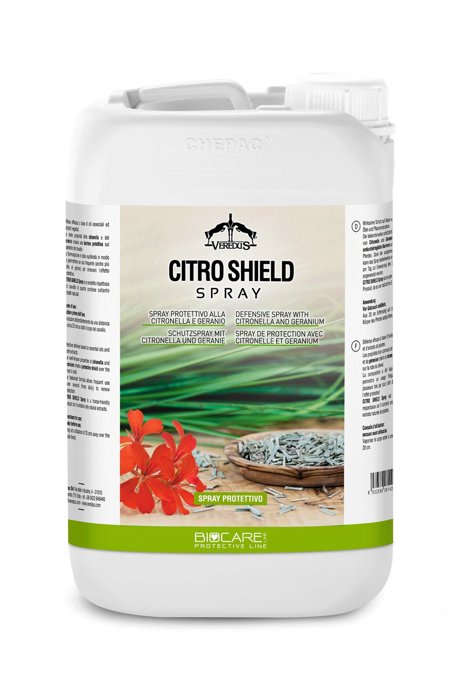 Veredus Citro Shield insektsavvisande spray, 3000 ml Flugskydd