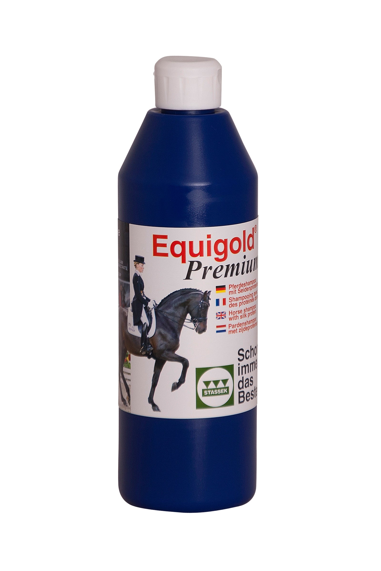Stassek Equigold Premium Schampo för häst, 500 ml Hälsovård