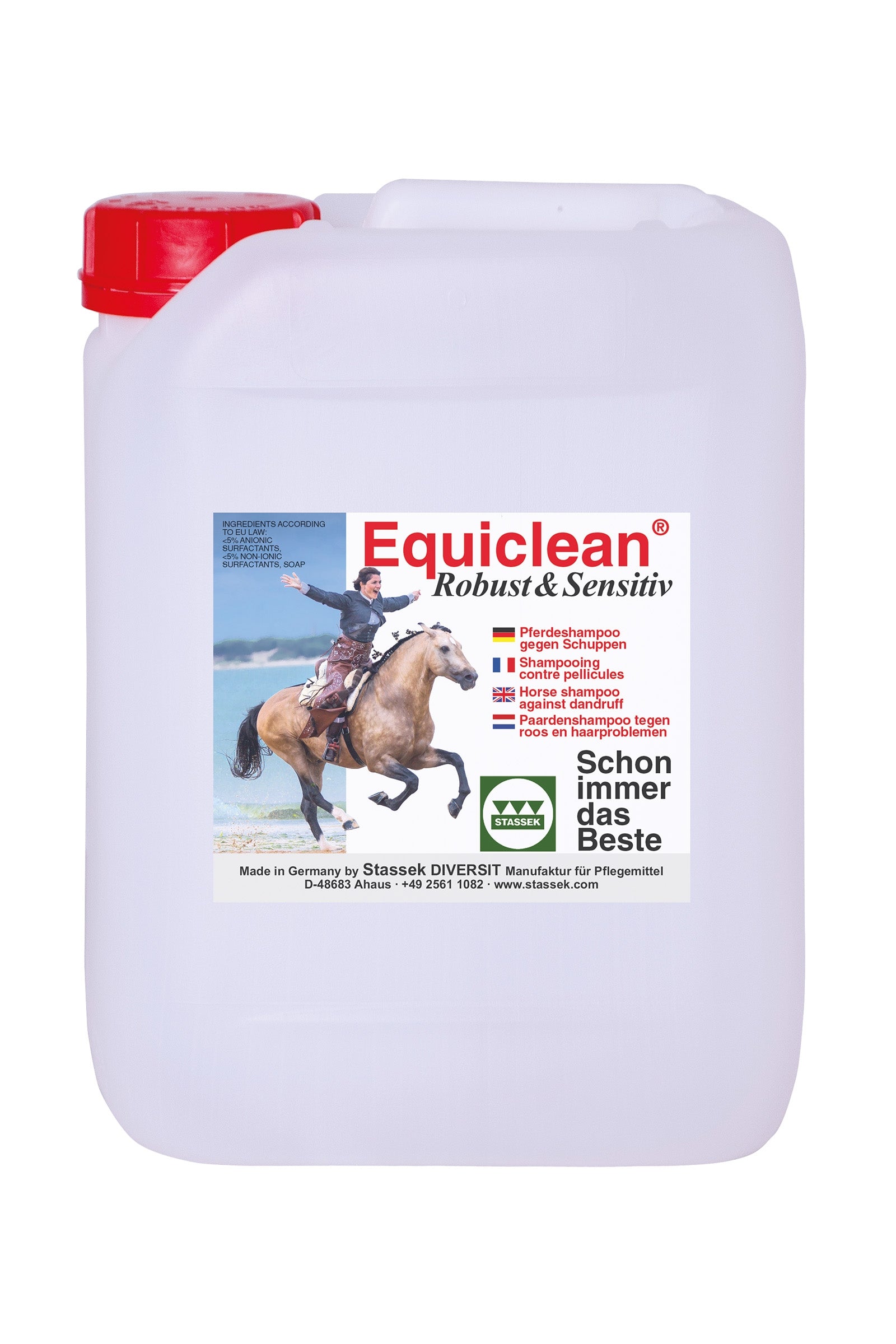 Stassek Equiclean Robust Outdoor schampo, 2 liter Hälsovård