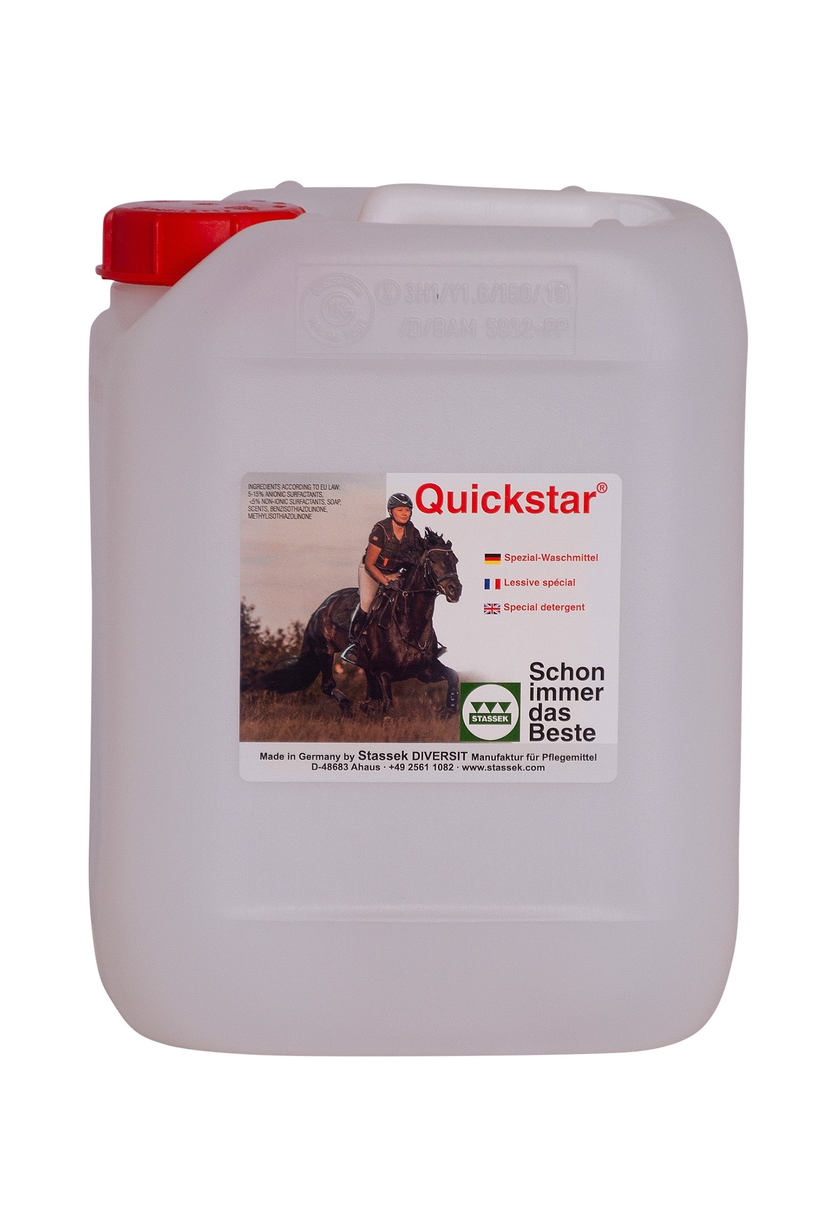 Stassek Quickstar Läder- och ullrengöring, 5 liter Hälsovård