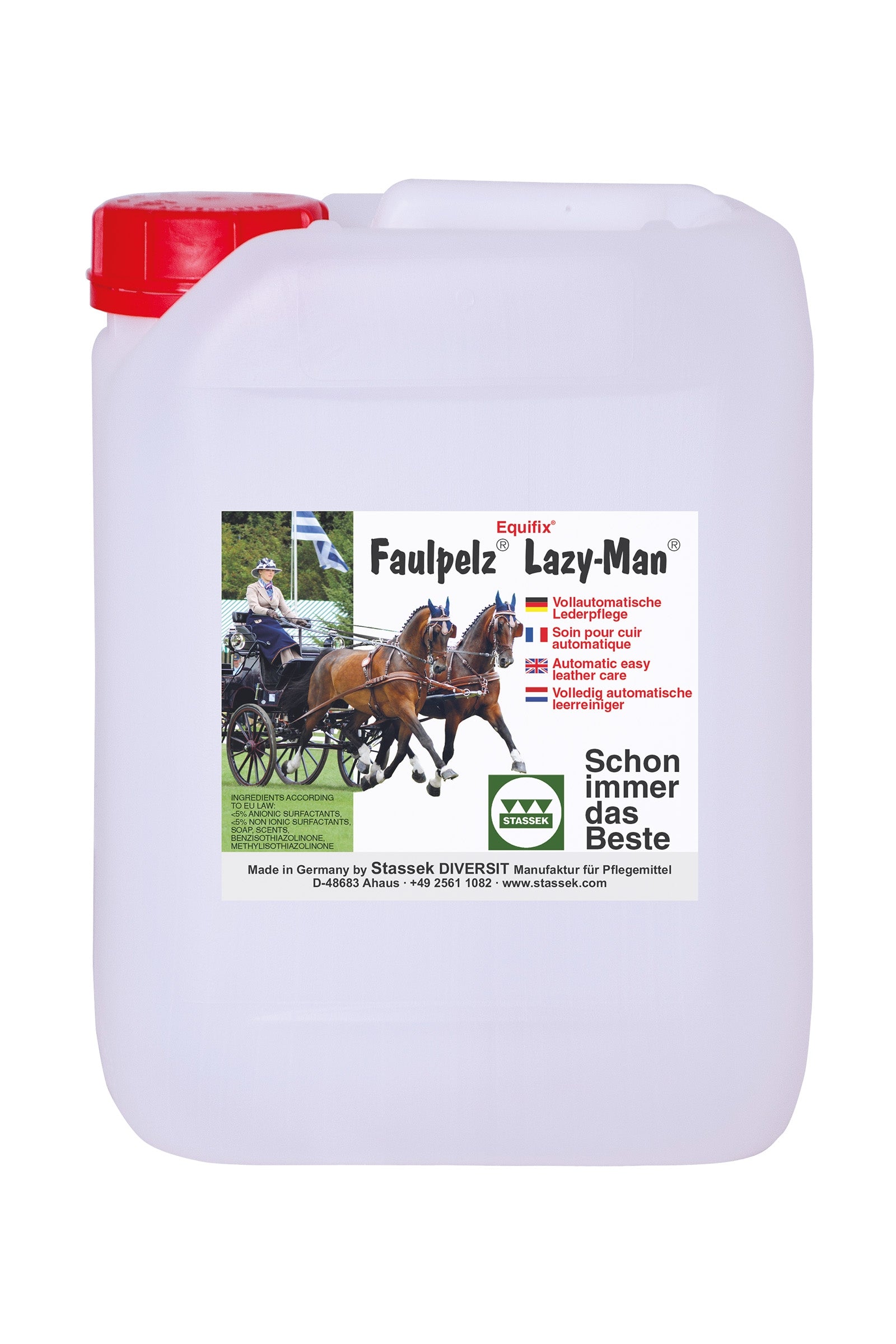 Stassek Equifix Faulpelz Lazy-Man Automatic Leather Care, 2 liters Horse Health Care