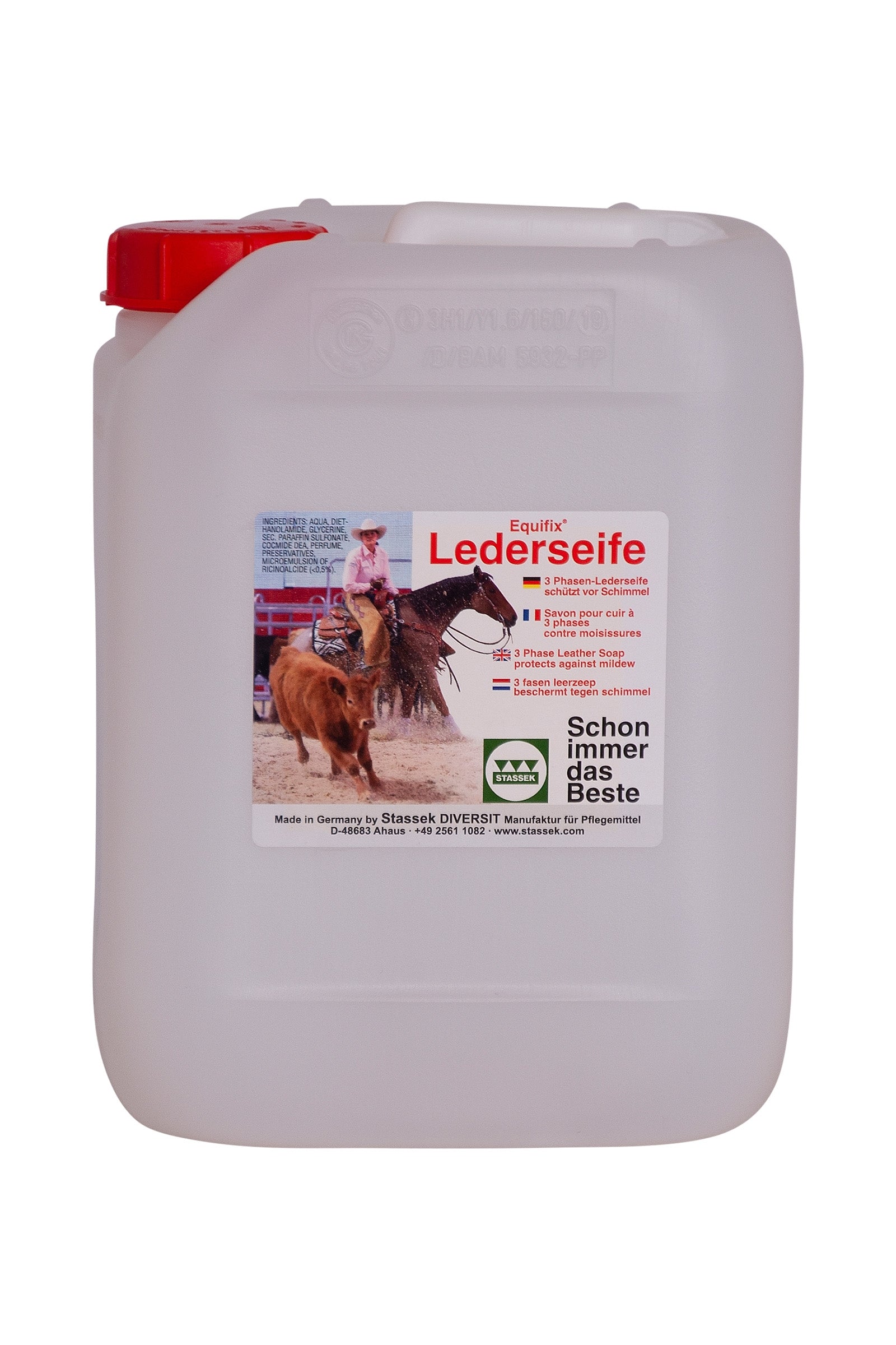 Stassek Equifix 3-phase Lädertvål, 2 liter Hälsovård
