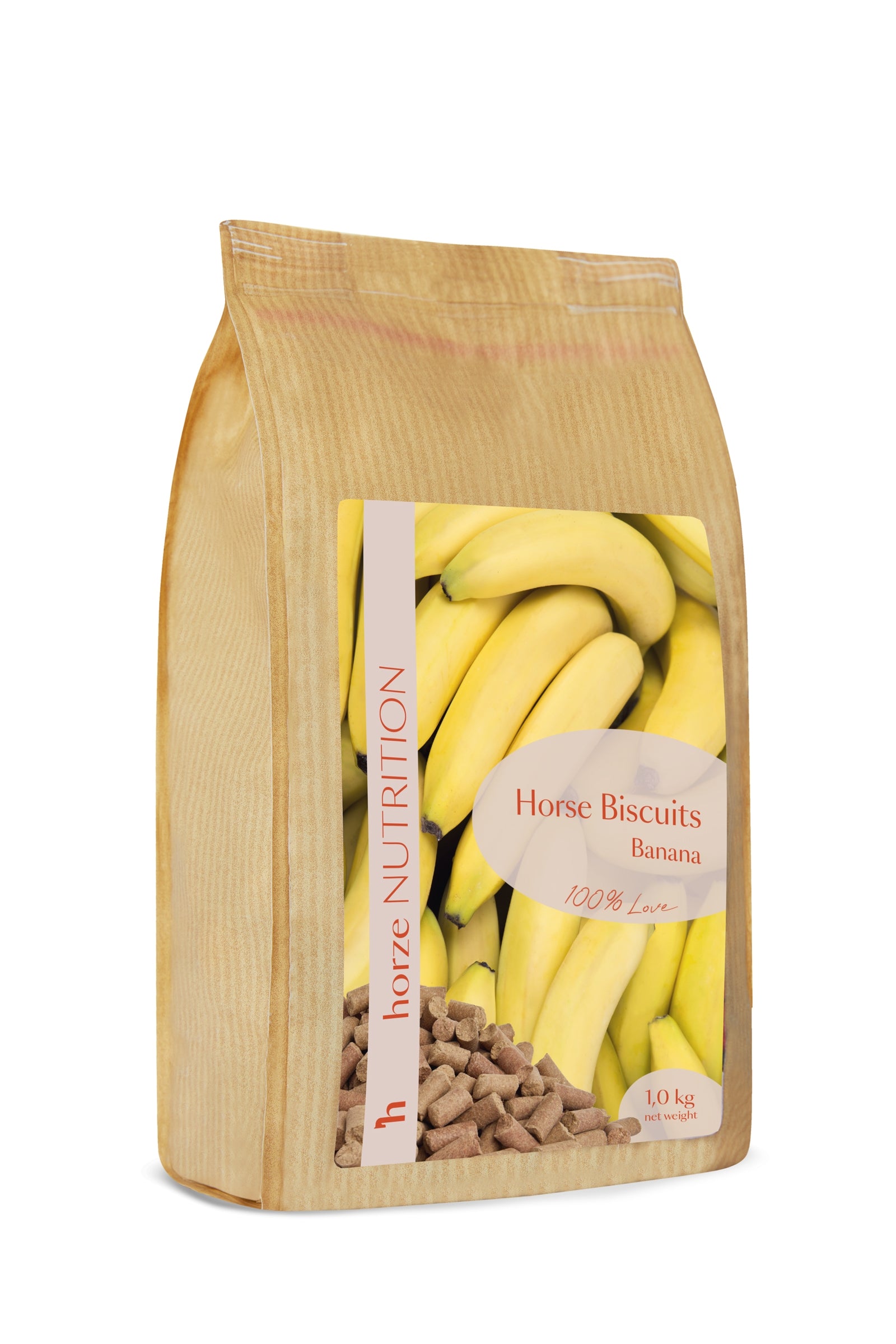 Horze Biscuits Banan, Hästgodis 1 kg Horse Feed & Nutrition