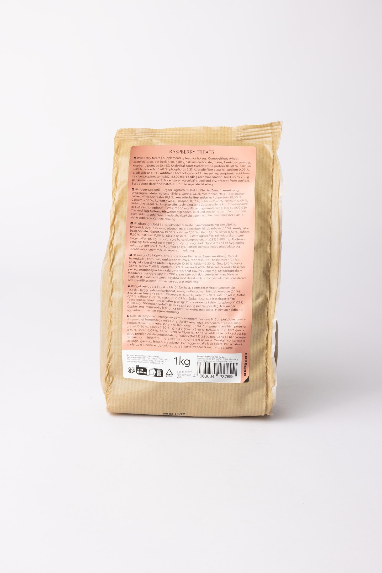 Horze Biscuits Rasberry, Treats 1kg Horse Feed & Nutrition