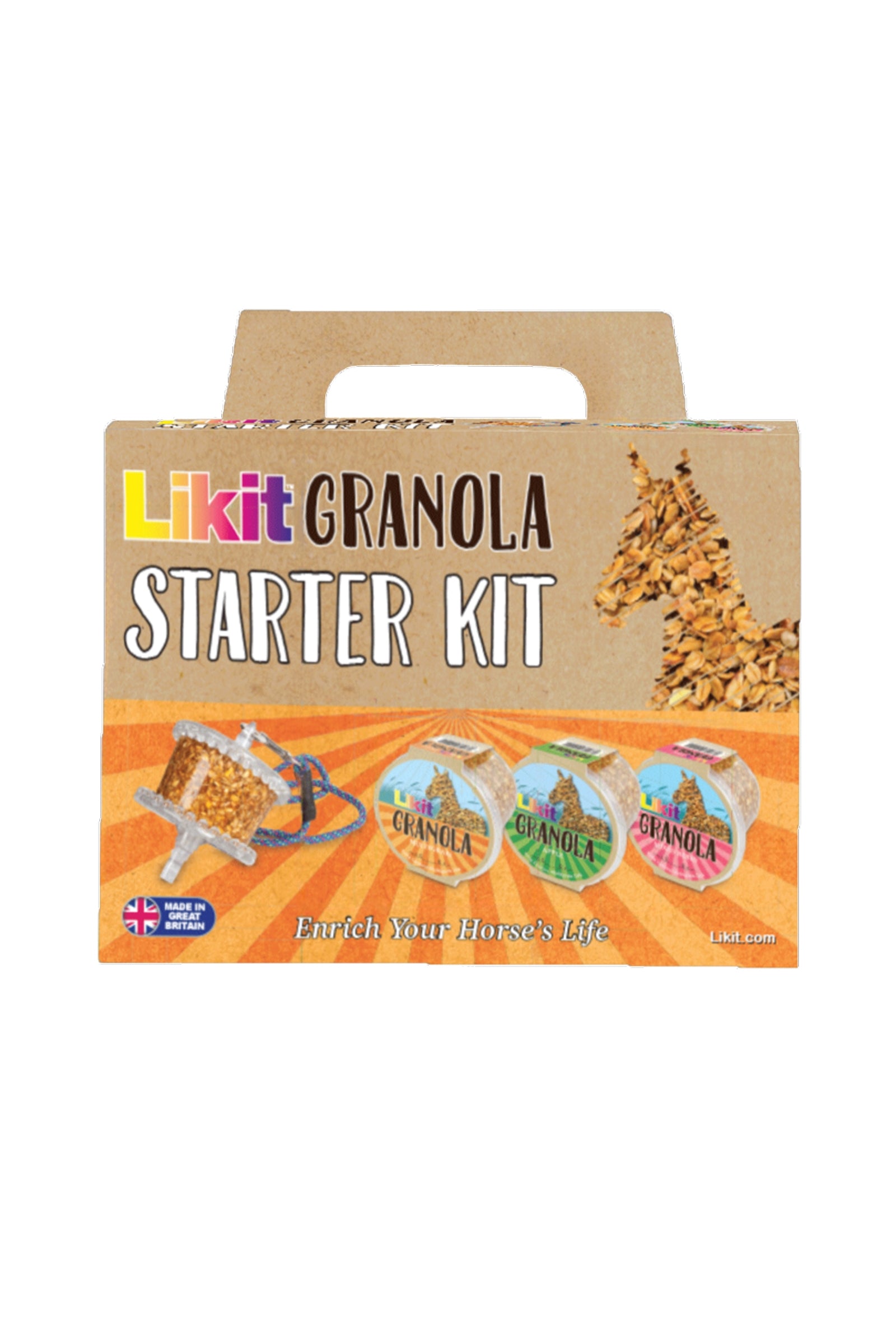 Likit Granola Starter Kit (hållare + 3 smaker) Horse Feed & Nutrition
