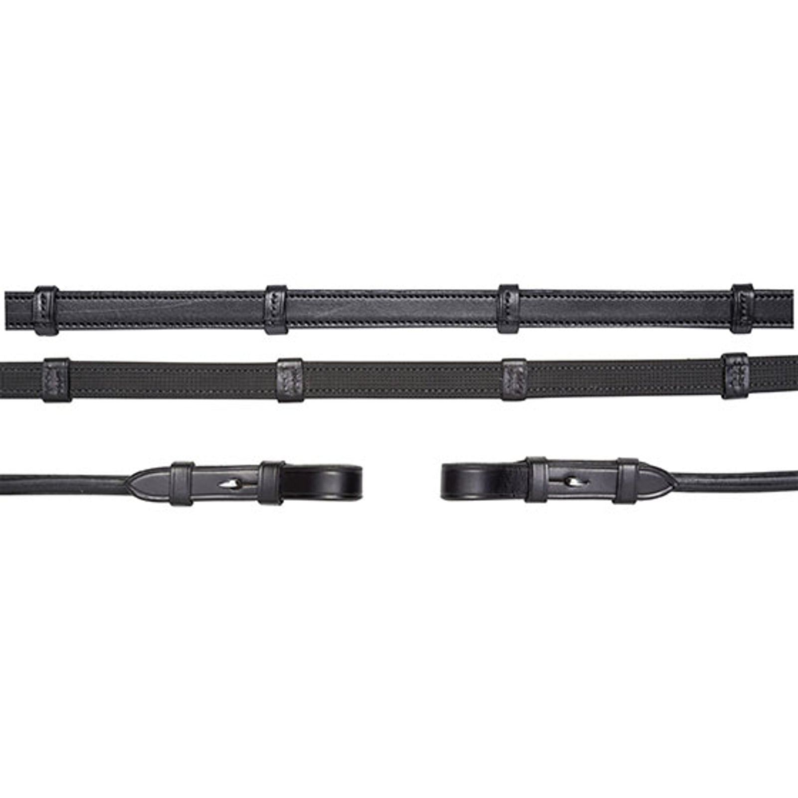 Schockemöhle Sports tyglar, runda, läder/gummi, rundsydda tyglar Träns & Tyglar