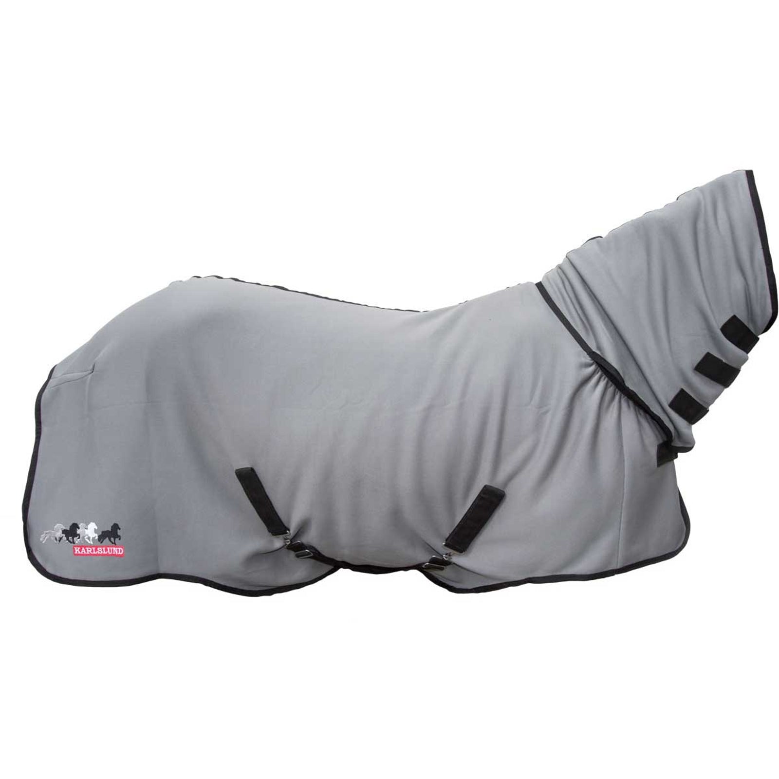 Karlslund snabbtorkande fleecetäcke med hals Hästtäcken