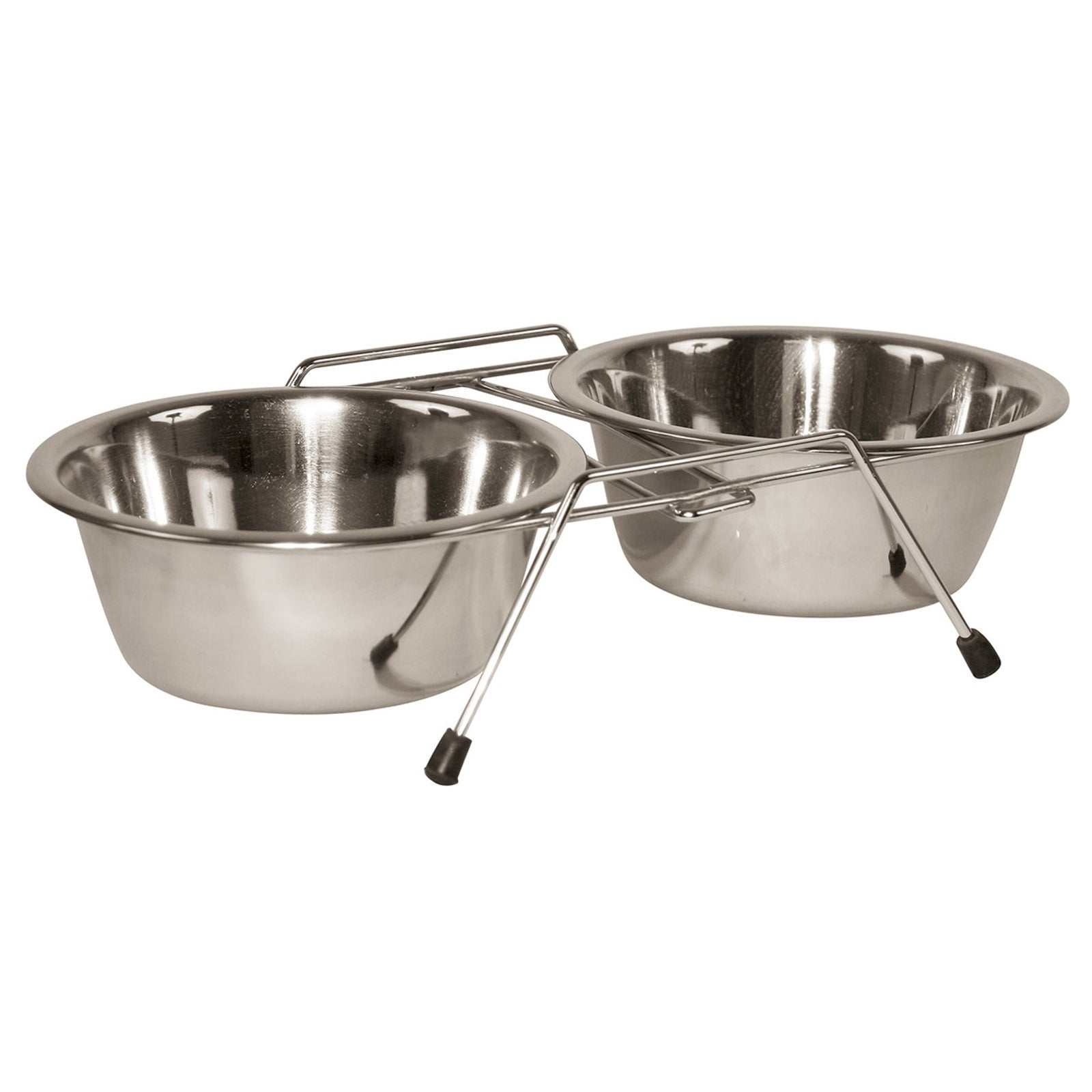Kerbl Metal twin feeder incl. 2x900 Utrustning för hundar