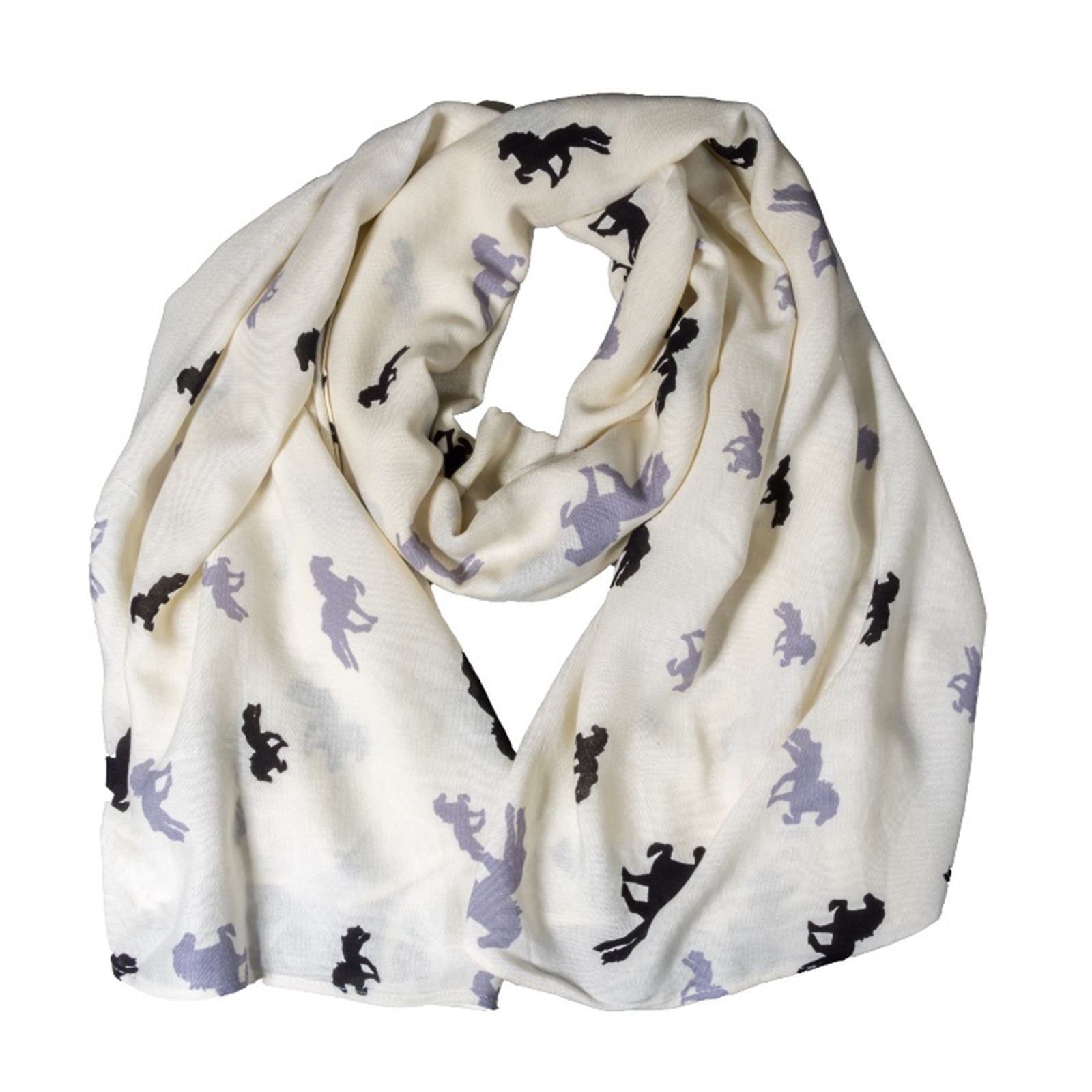 Karlslund Scarf With Horse Print Accessories