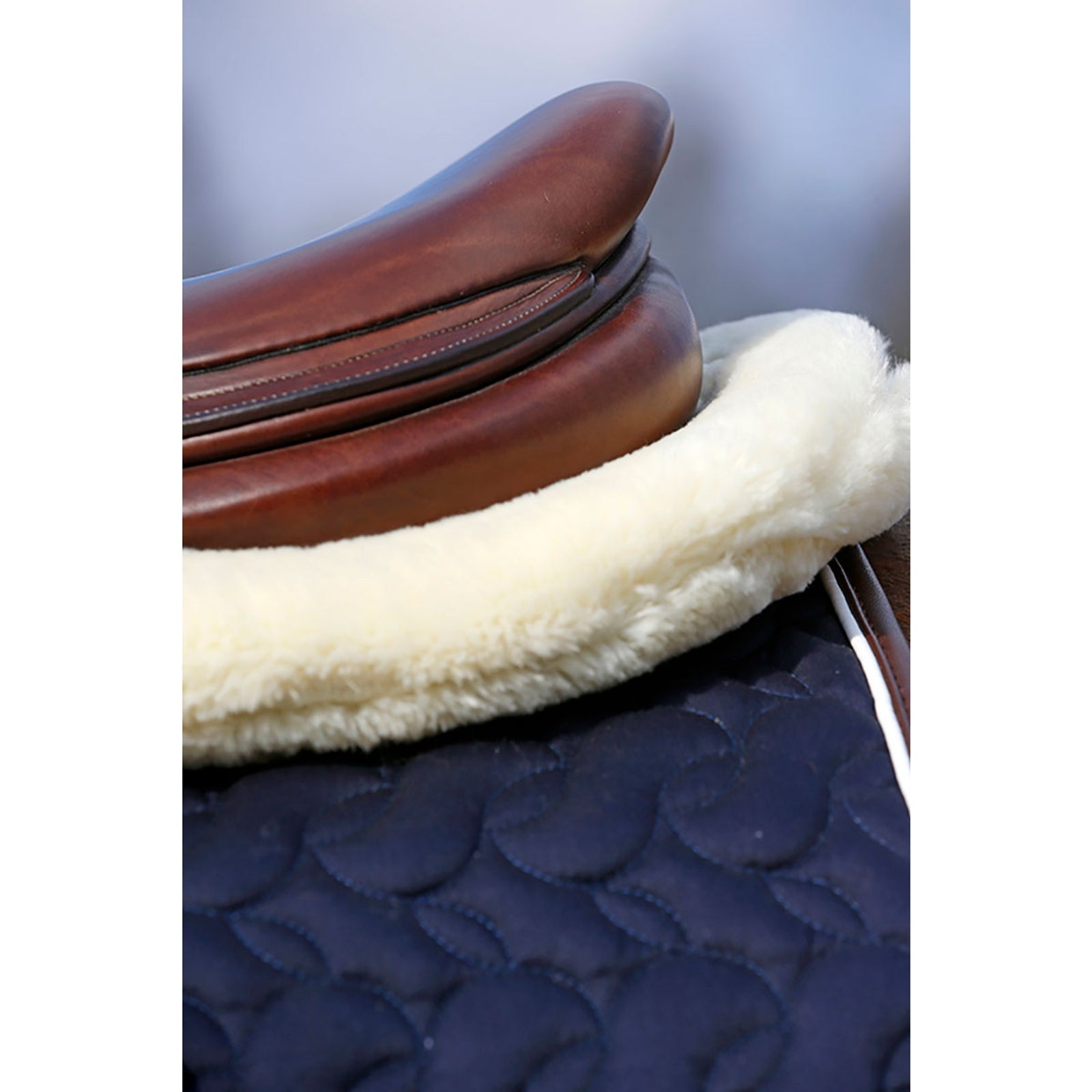 Kentucky Horsewear Absorb Sheepskin Half Pad Saddle Pads