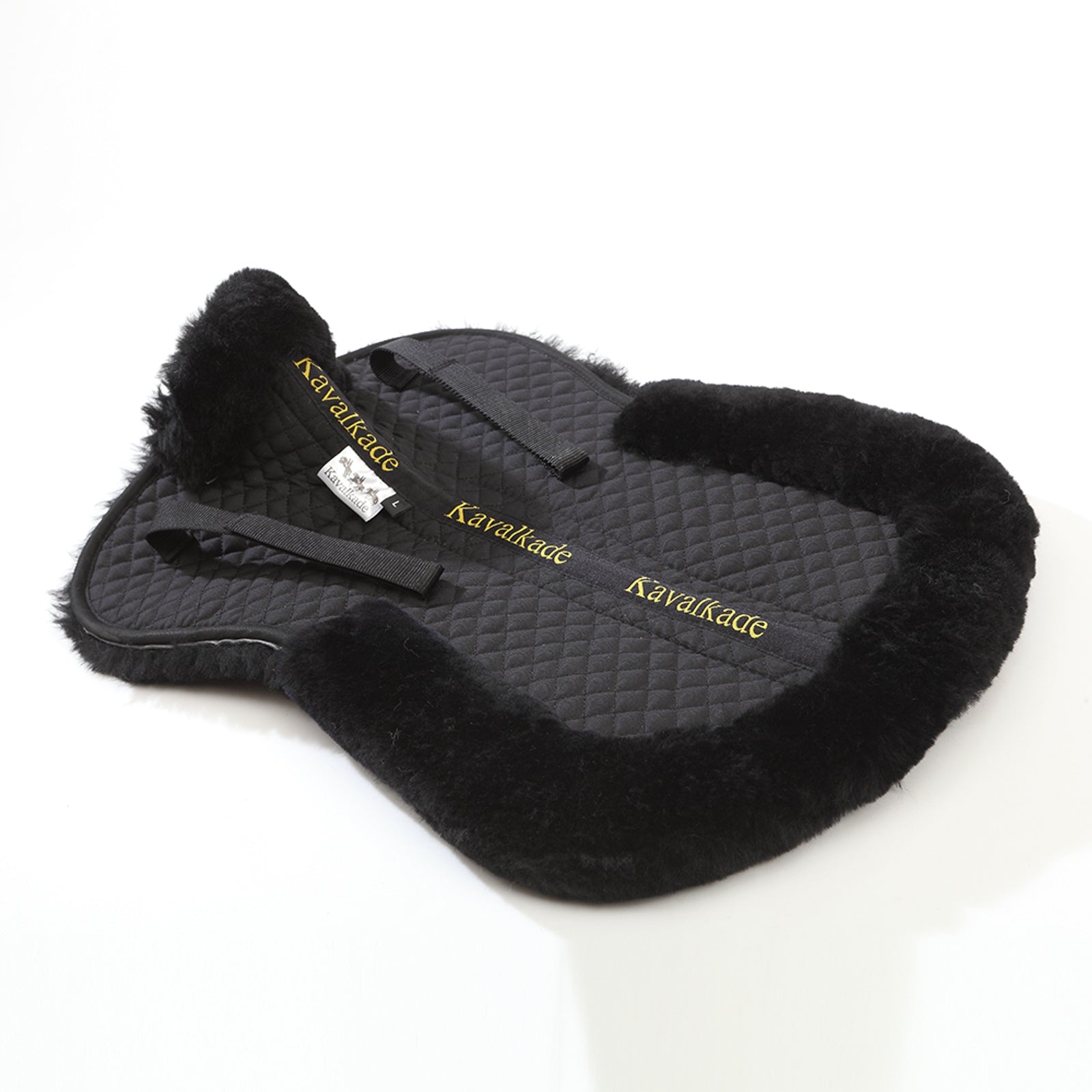 Kavalkade Lambswool pad w/ brim behind, lambswool Saddle Pads