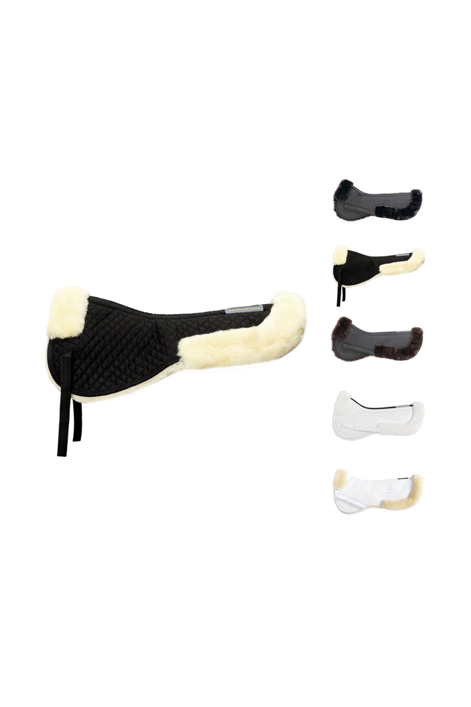 Kavalkade sadelunderlägg med ull Schabrak