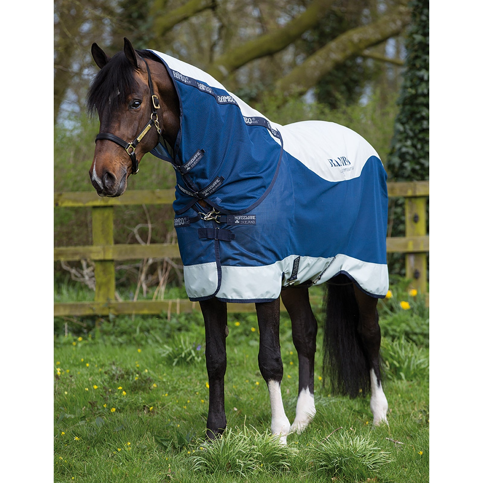 Horseware Rambo Summer Series utetäcke med liner (0g / 100g) och avtagbar halsdel Hästtäcken