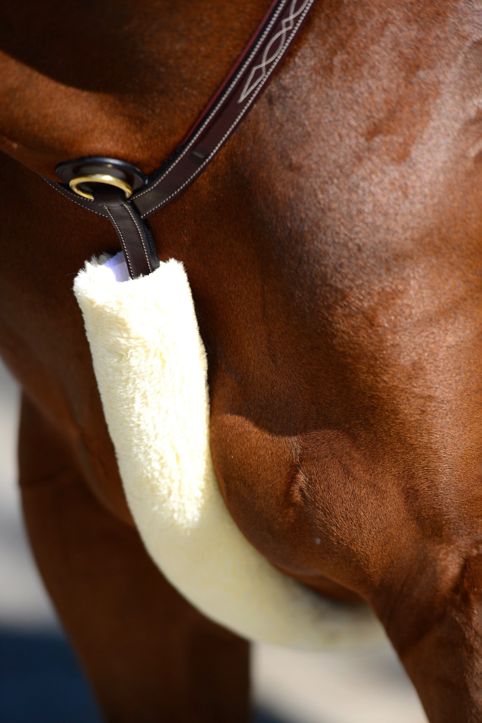 Kentucky Horsewear Sheepskin Breastplate Cover Bridles & Reins