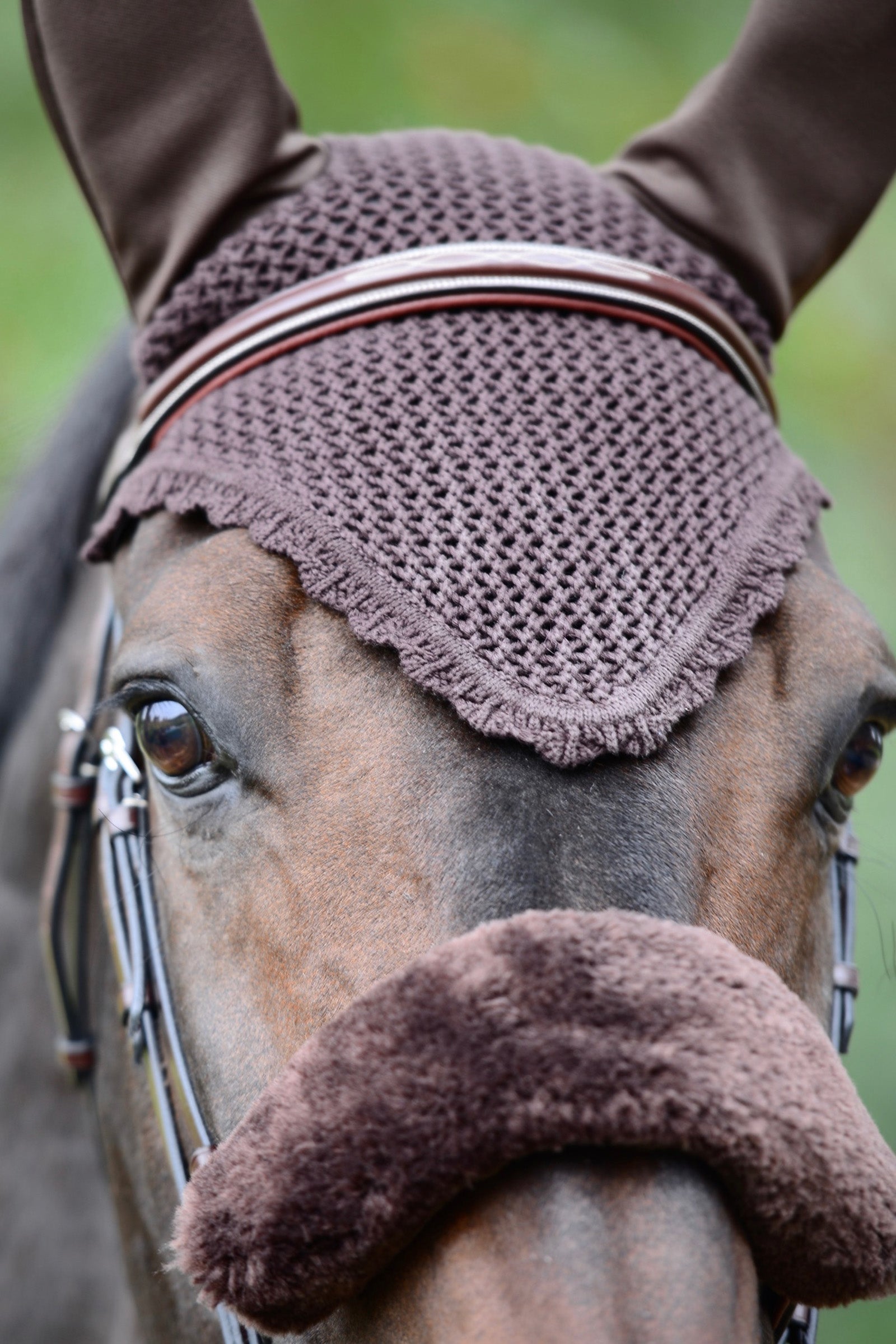Kentucky Horsewear Sheepskin Noseband cover Bridles & Reins