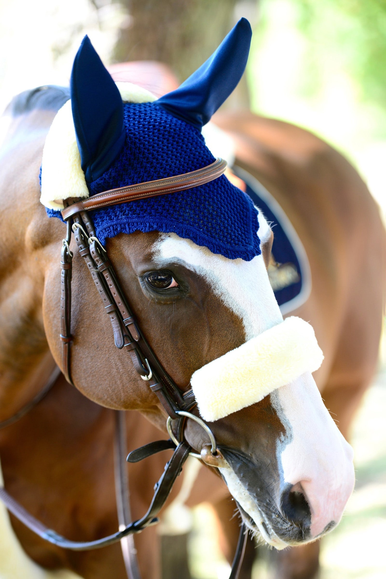 Kentucky Horsewear Sheepskin Noseband cover Bridles & Reins
