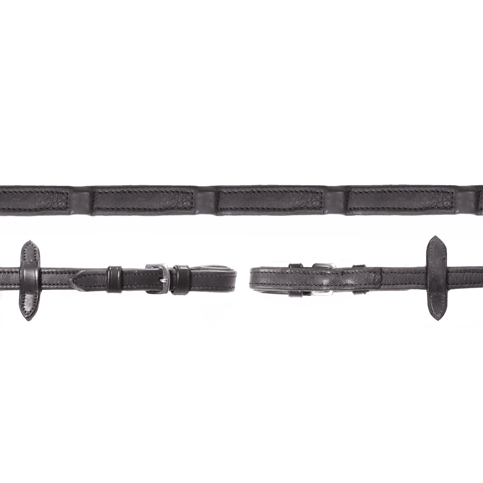 Schockemöhle Sports Durasoft Grip lädertyglar med nyloninlägg Träns & Tyglar
