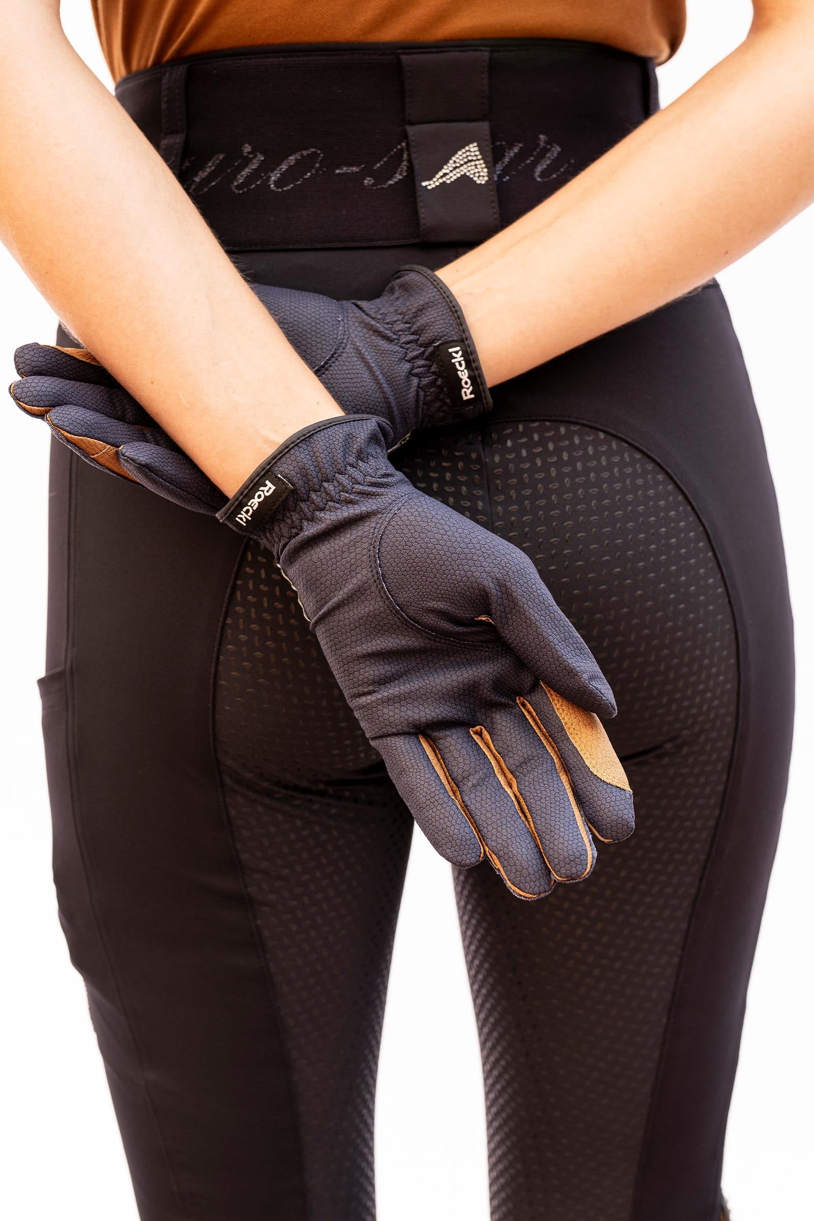 Roeckl Malta Grip two-tone Riding Gloves