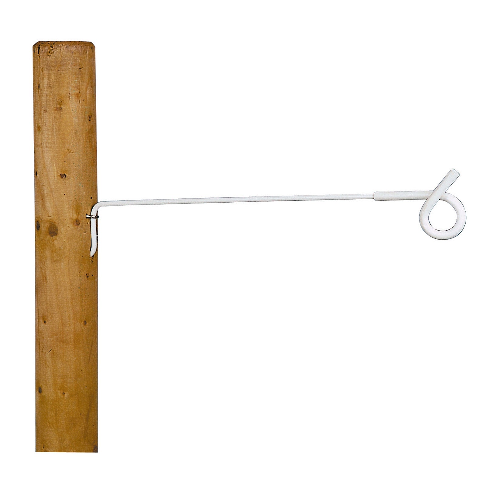 Farm Patrol Offset pigtail insulator, 40 cm support, 10 pcs Fencing Supplies